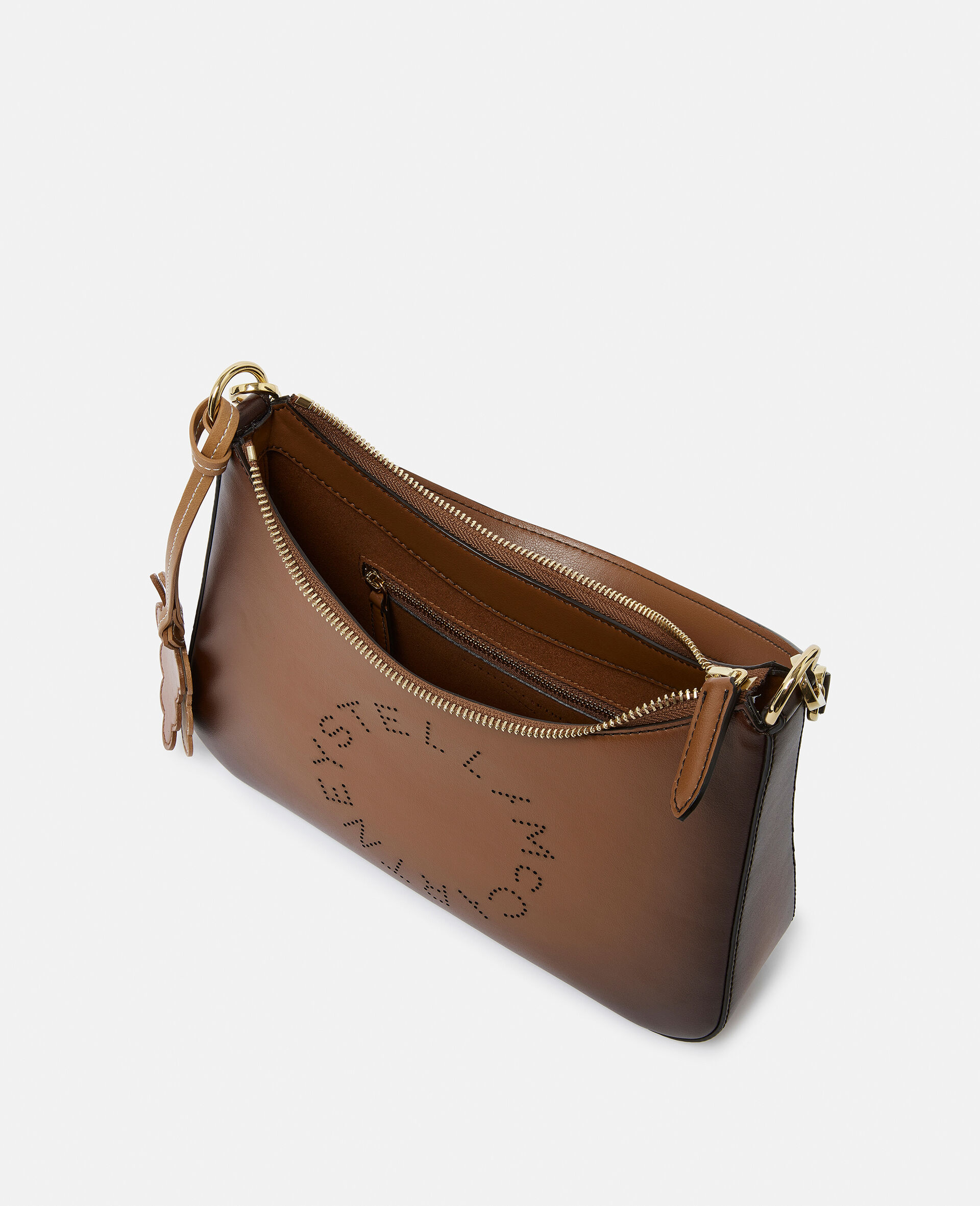 Logo Crossbody Shoulder Bag-Brown-large image number 3