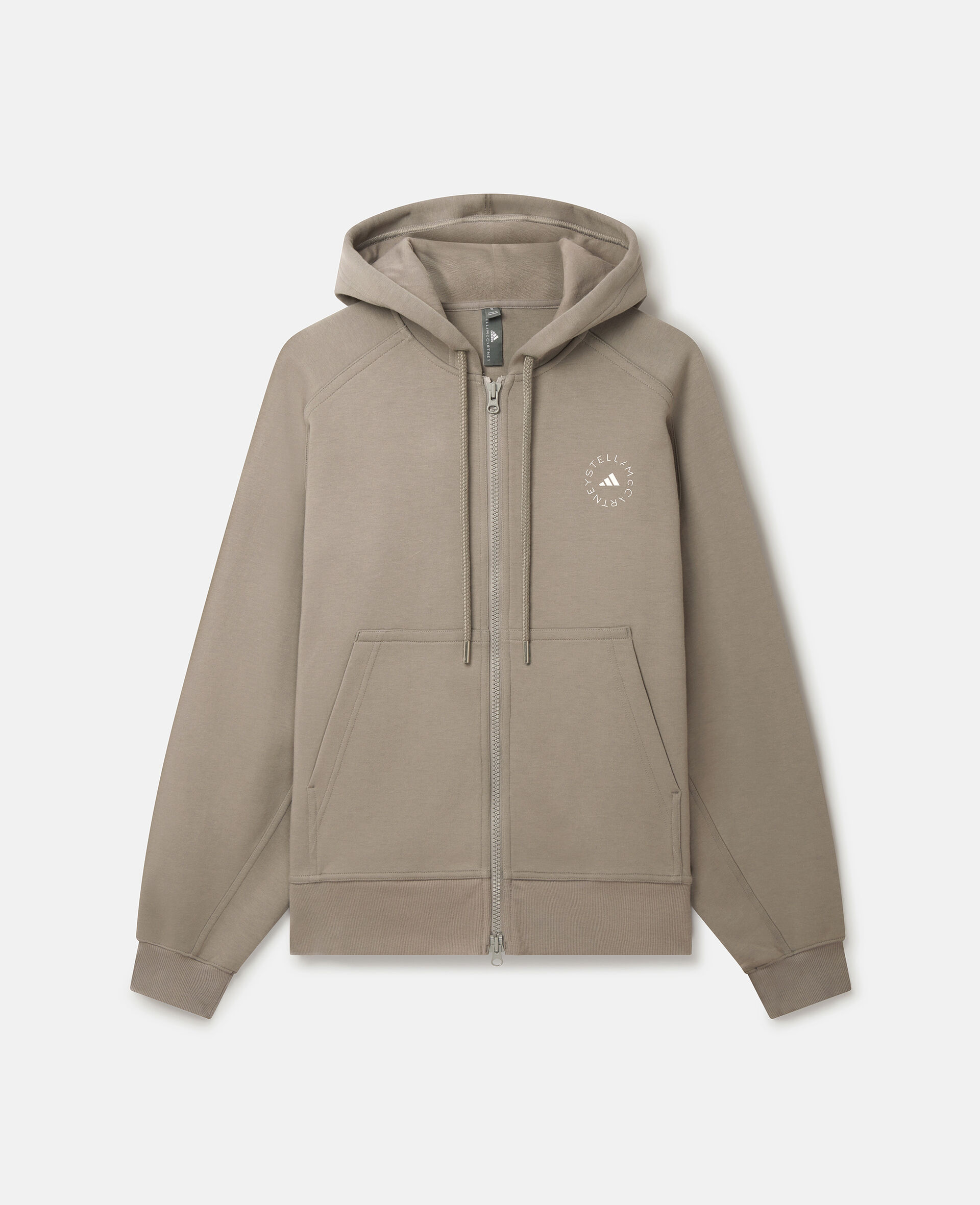 Logo Zip Hoodie-Grey-large image number 0