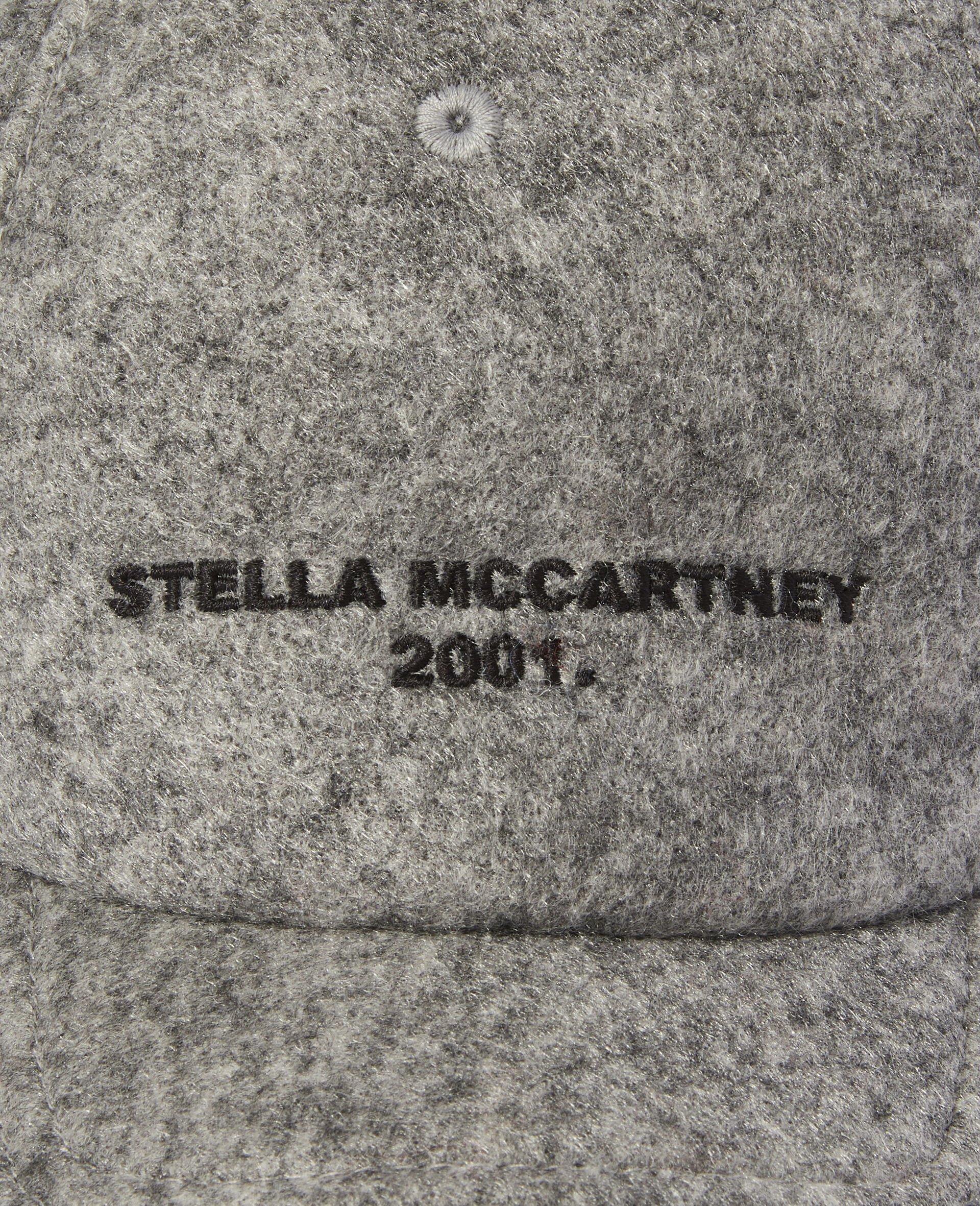 Stella McCartney 2001 Logo毛毡棒球帽-灰色-large image number 2
