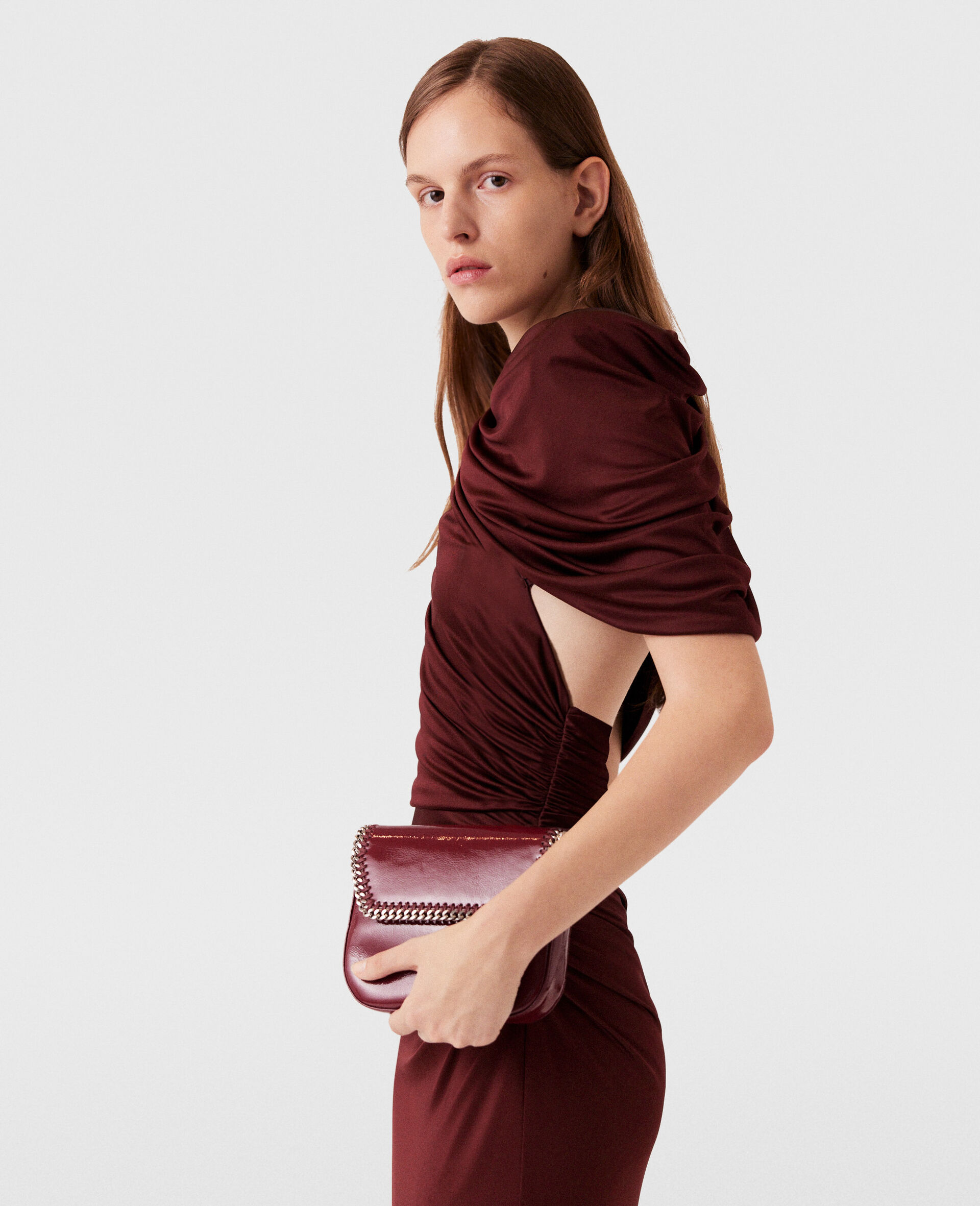 Wrap-Over Maxi Dress-Red-large image number 2