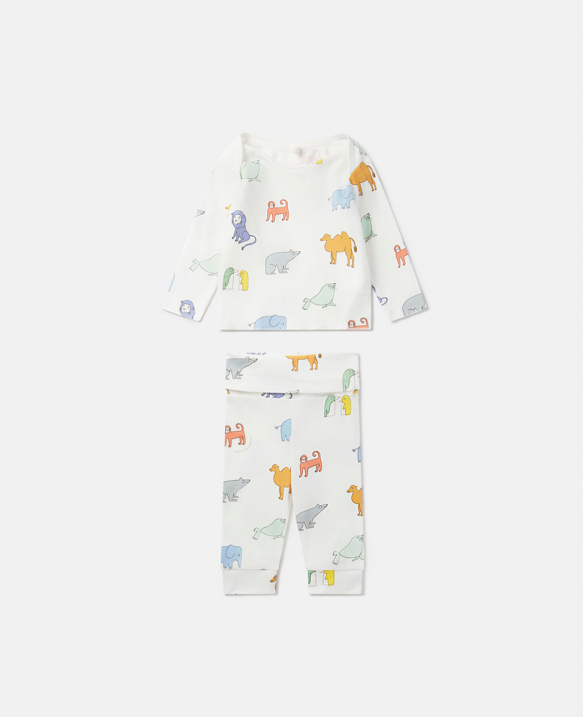 Women Cream Multicolour Animal Print Top and Leggings Set | Stella McCartney  US