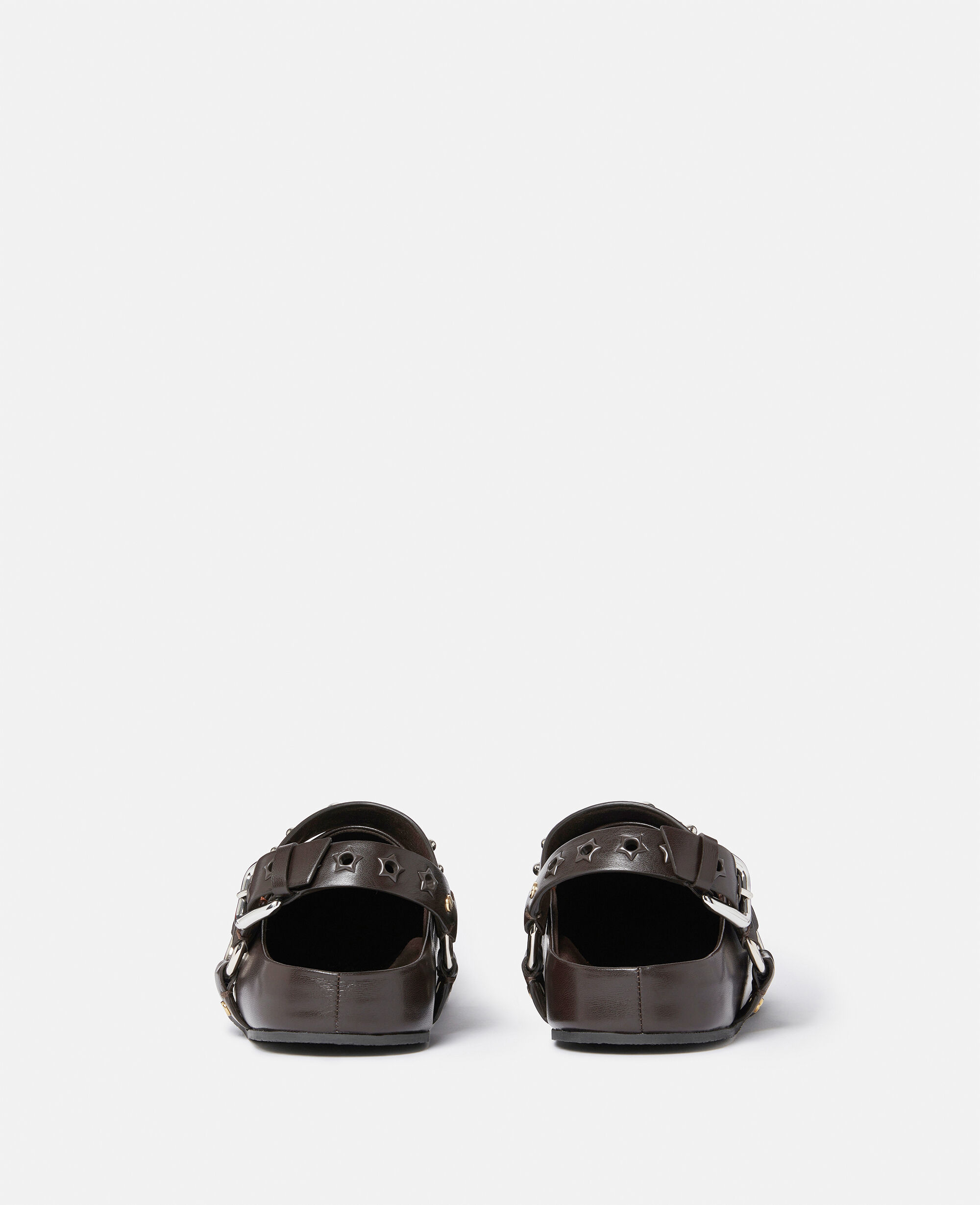 Stella McCartney エリーズ スタッズ フェイクレザー クロッグ Women レオパードプリント スニークエリス レオパード ツイスト
