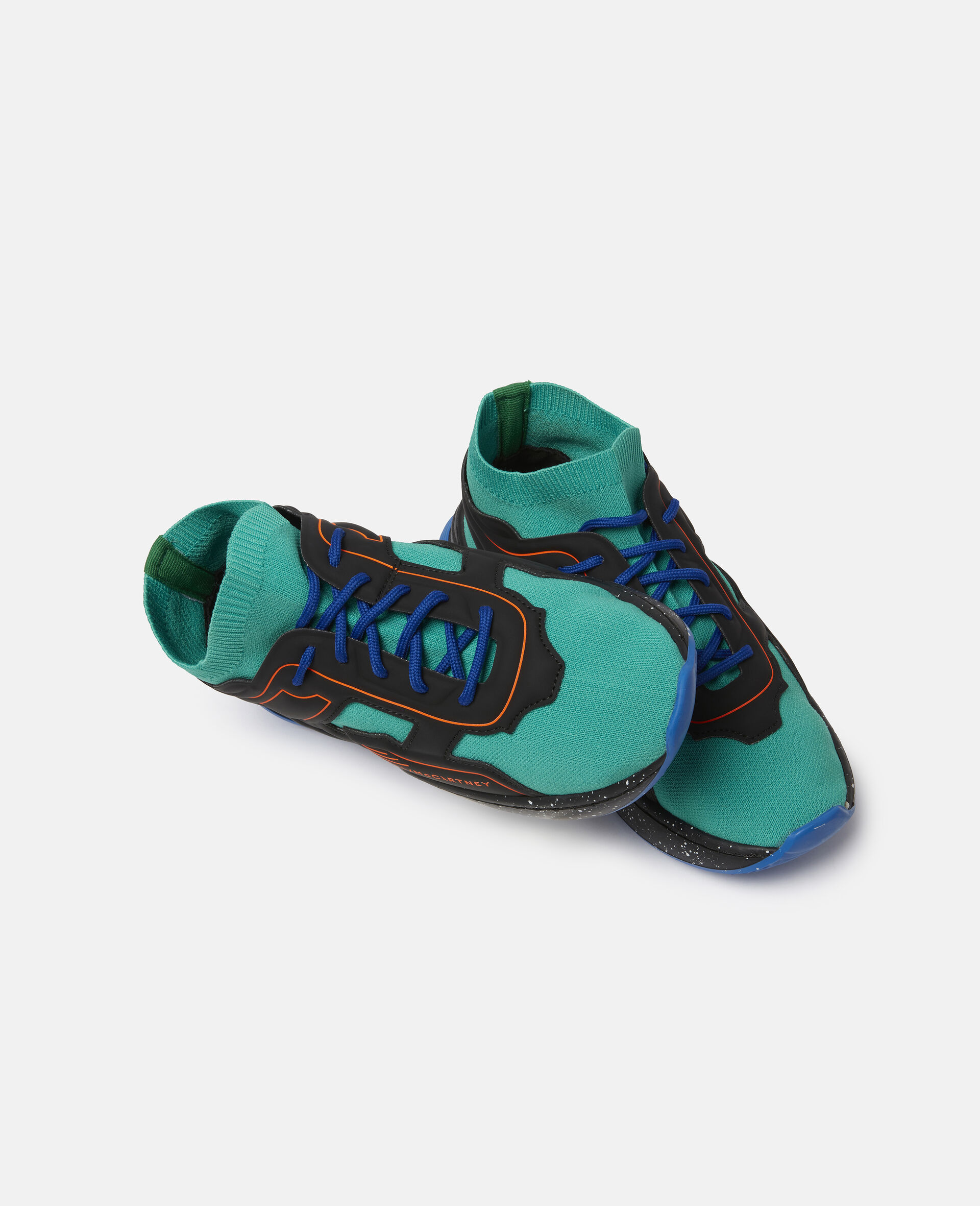 Knit Sock Sports Sneakers-Multicoloured-large image number 1