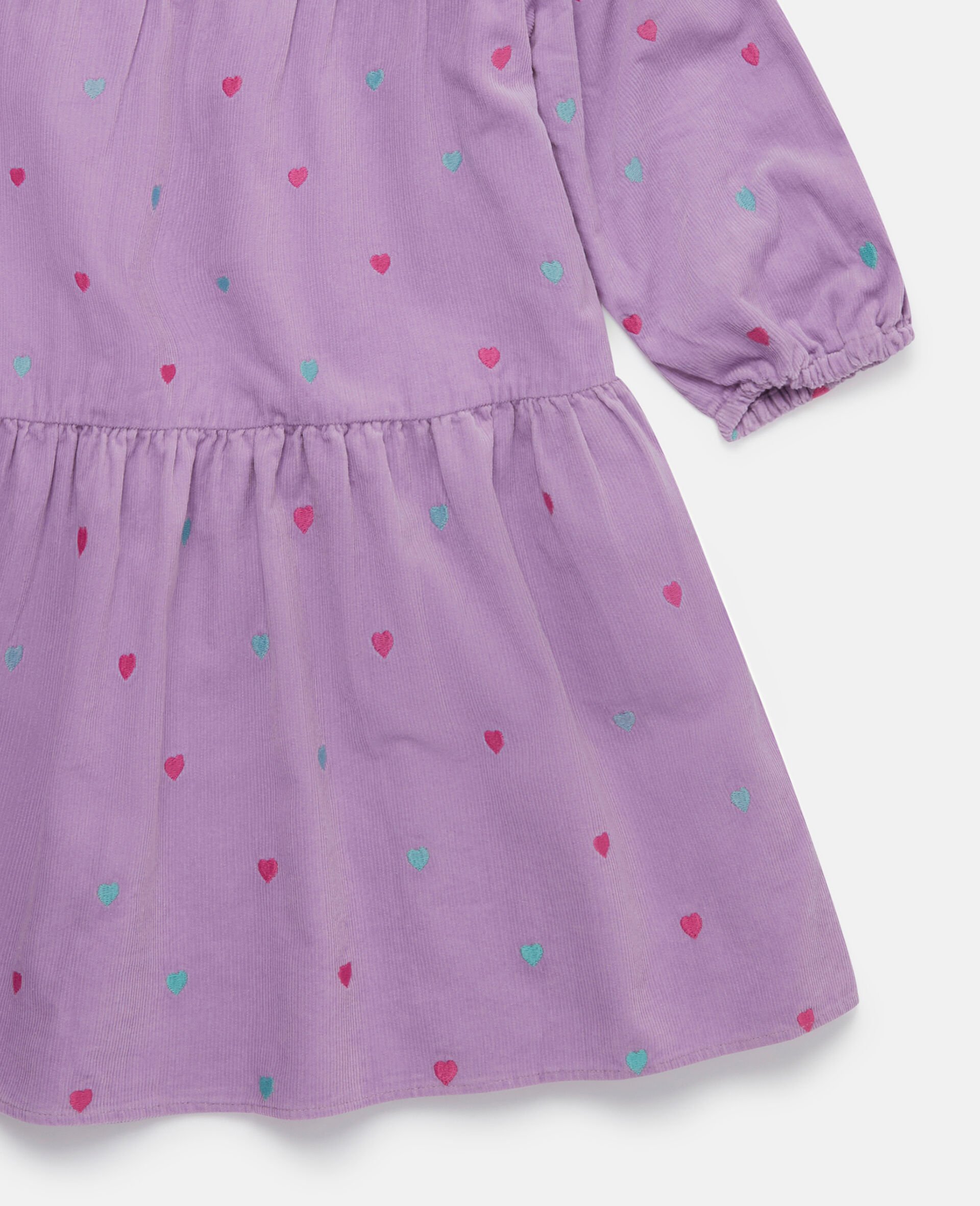 Kleid mit Herzstickerei-Purple-large image number 3