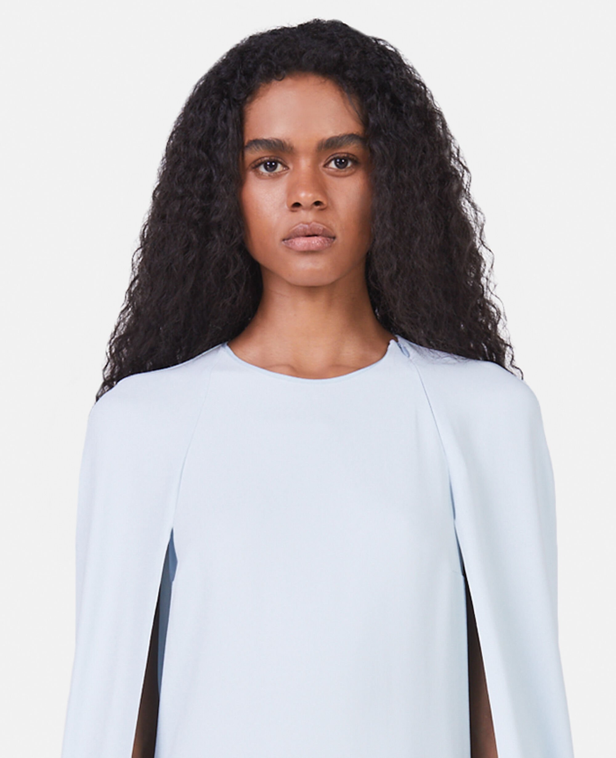 Women アイスブルー ケープドレス | Stella McCartney JP