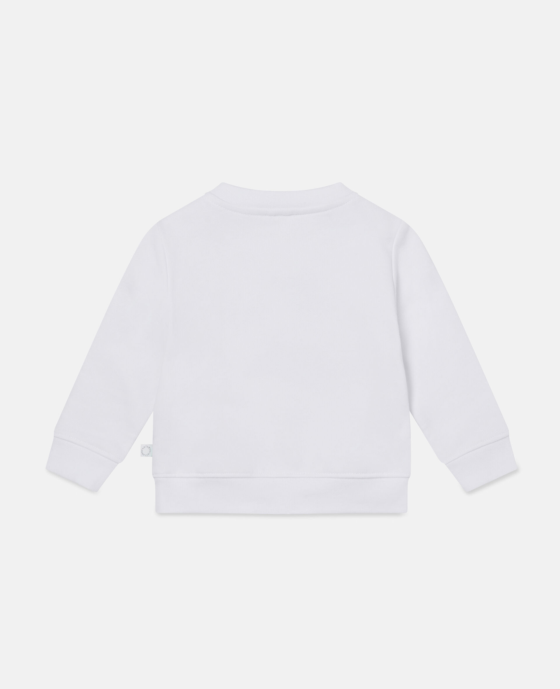 Fleece Christmas Snowman Print Sweatshirt-White-large image number 3