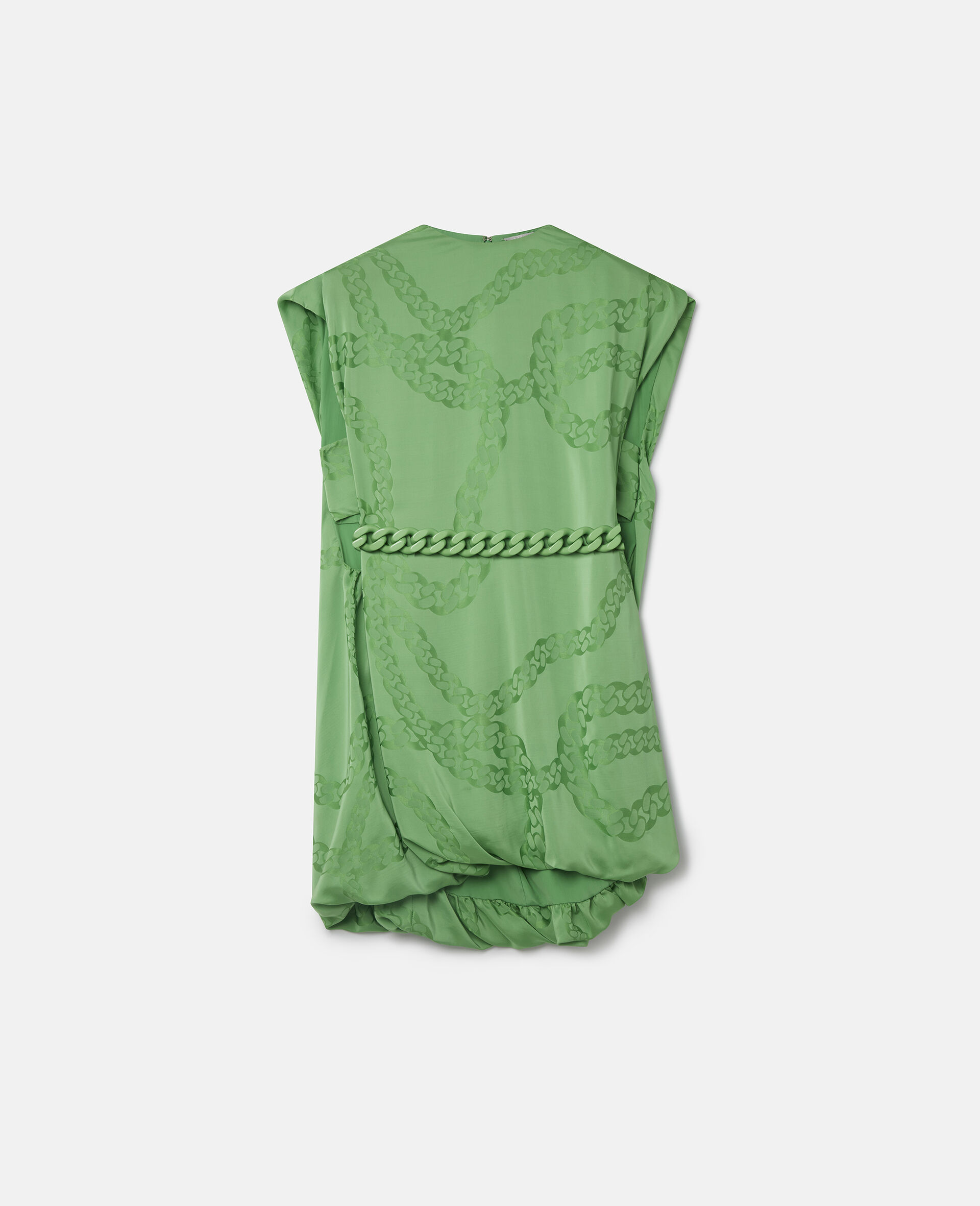 Falabella Print Silk Jacquard Mini Dress-Green-large image number 0