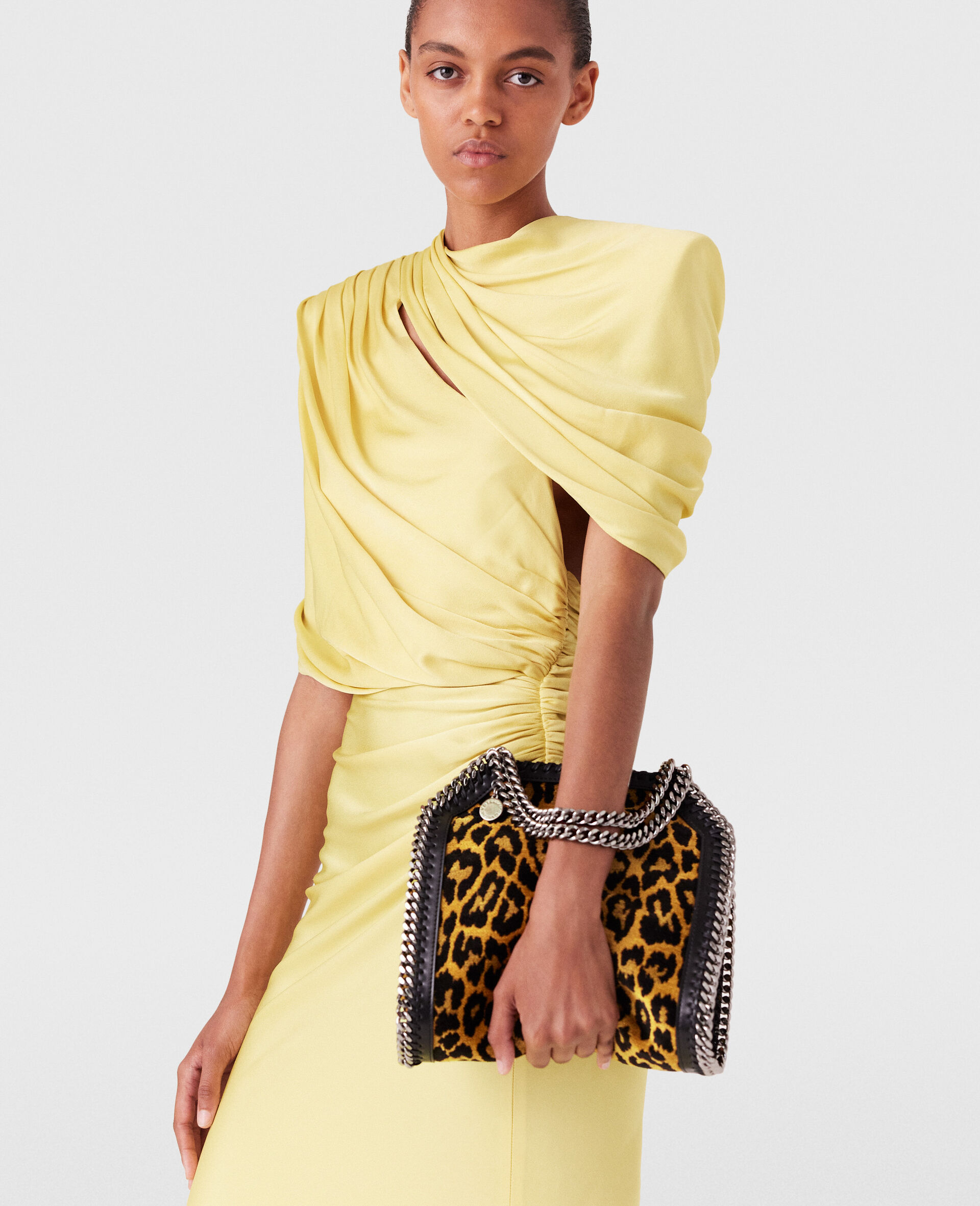 Mini cabas Falabella leopard-Marron-large image number 5