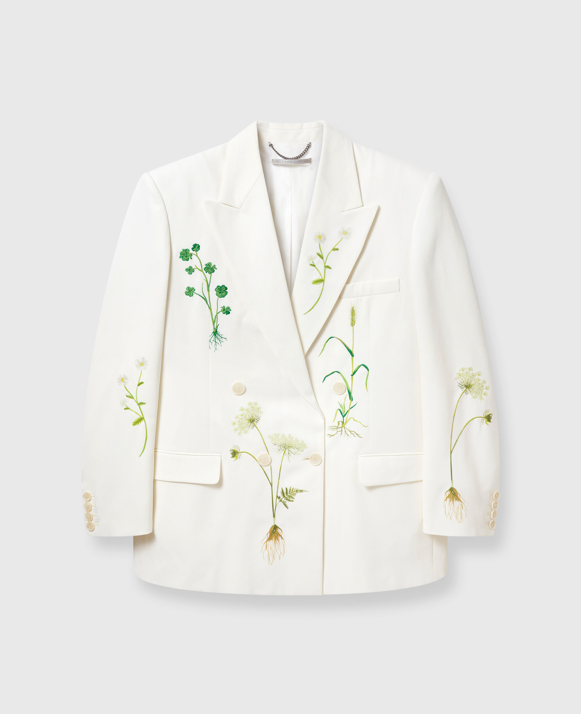 Women クリーム オーバーサイズ フローラル ダブルジャケット | Stella McCartney JP