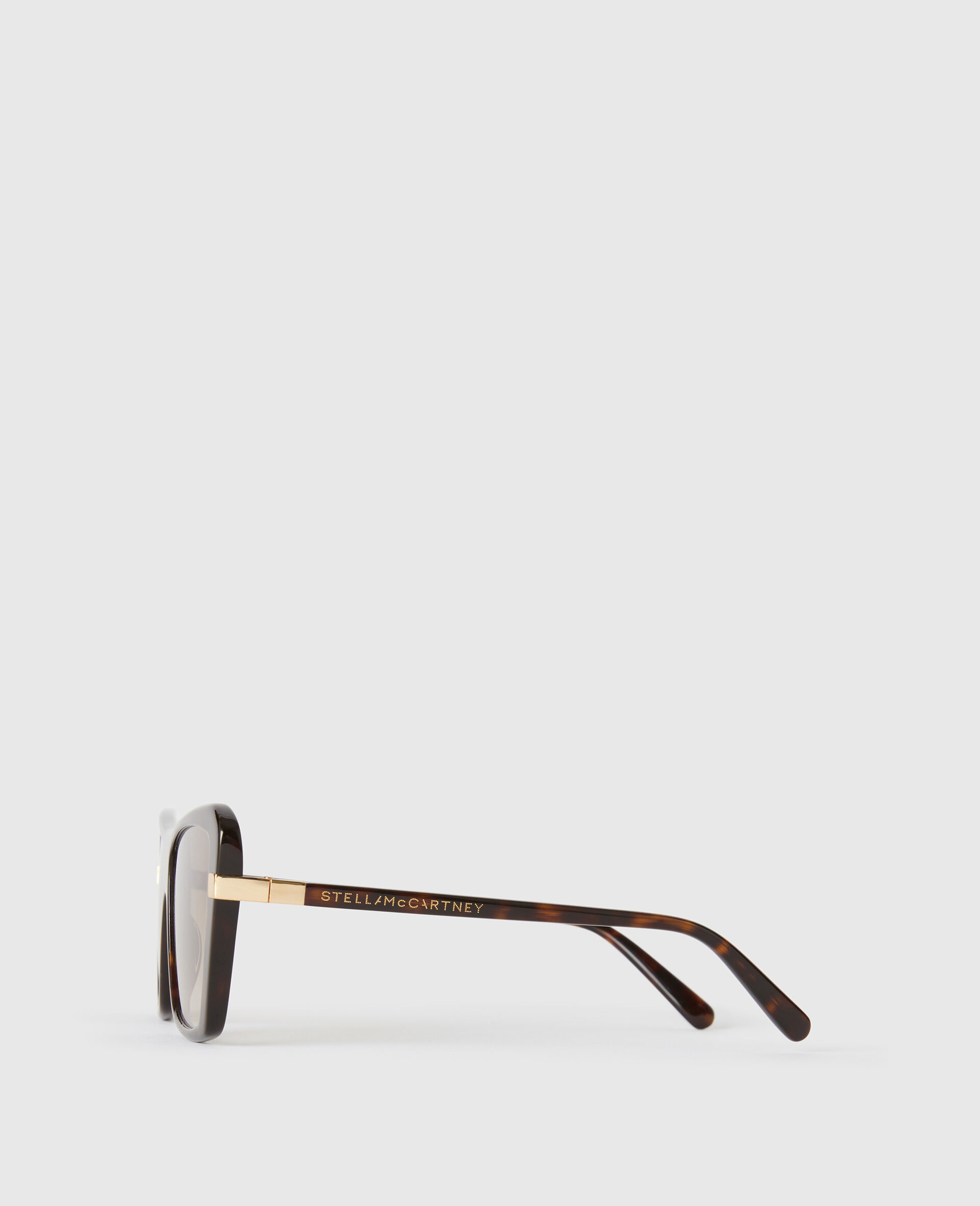 Lunettes de soleil oeil de chat carrees-Marron-medium