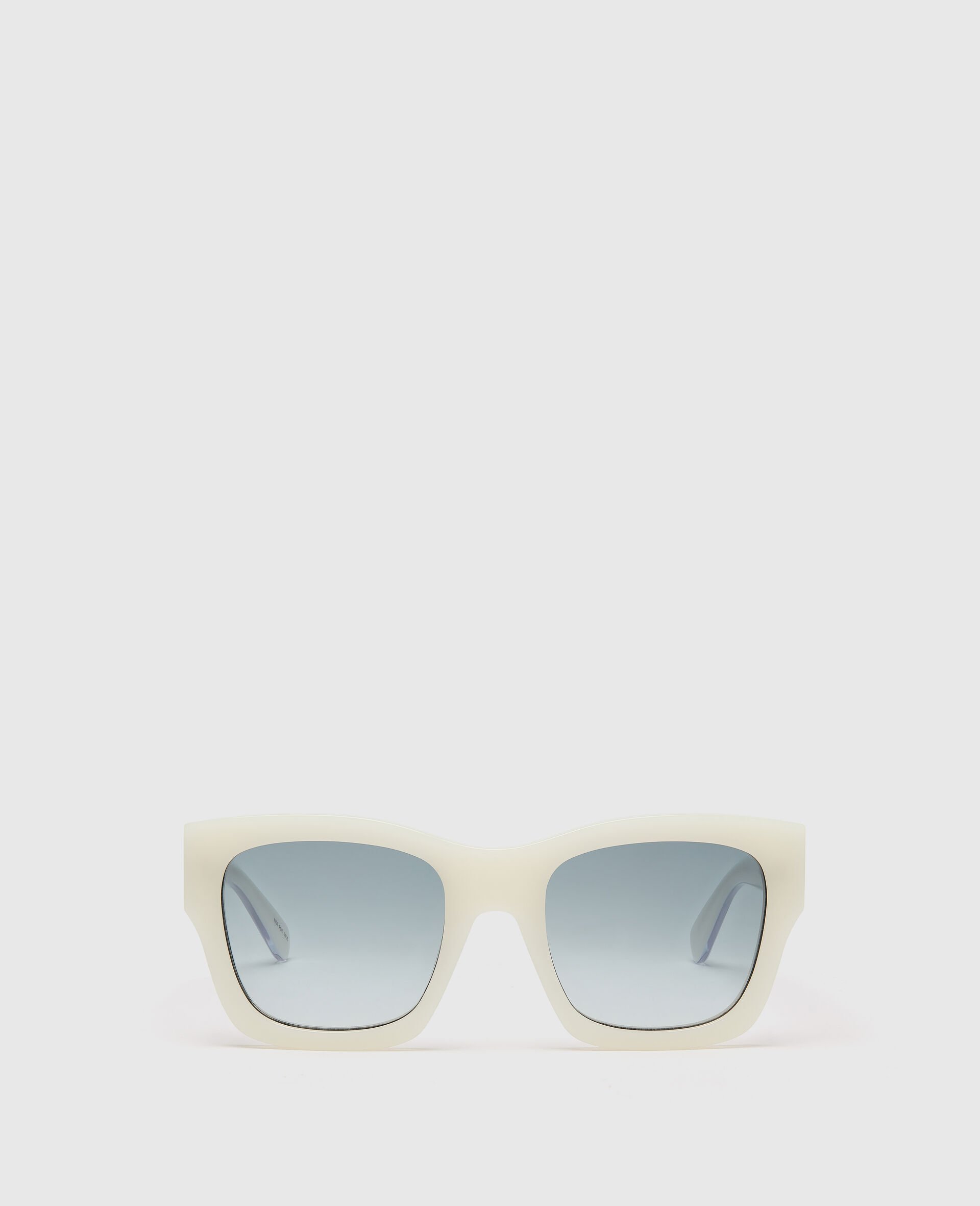 Logo Square Sunglasses-White-medium