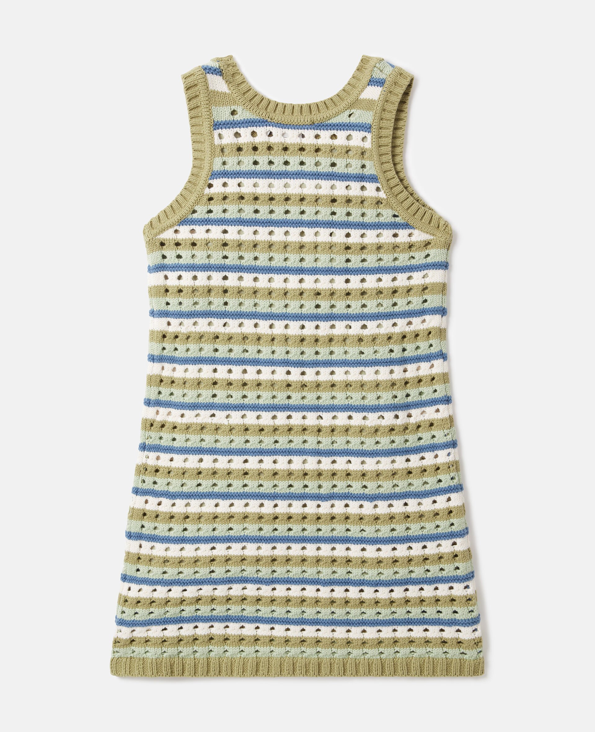 Striped Knit Tank Dress-Multicolour-large image number 2