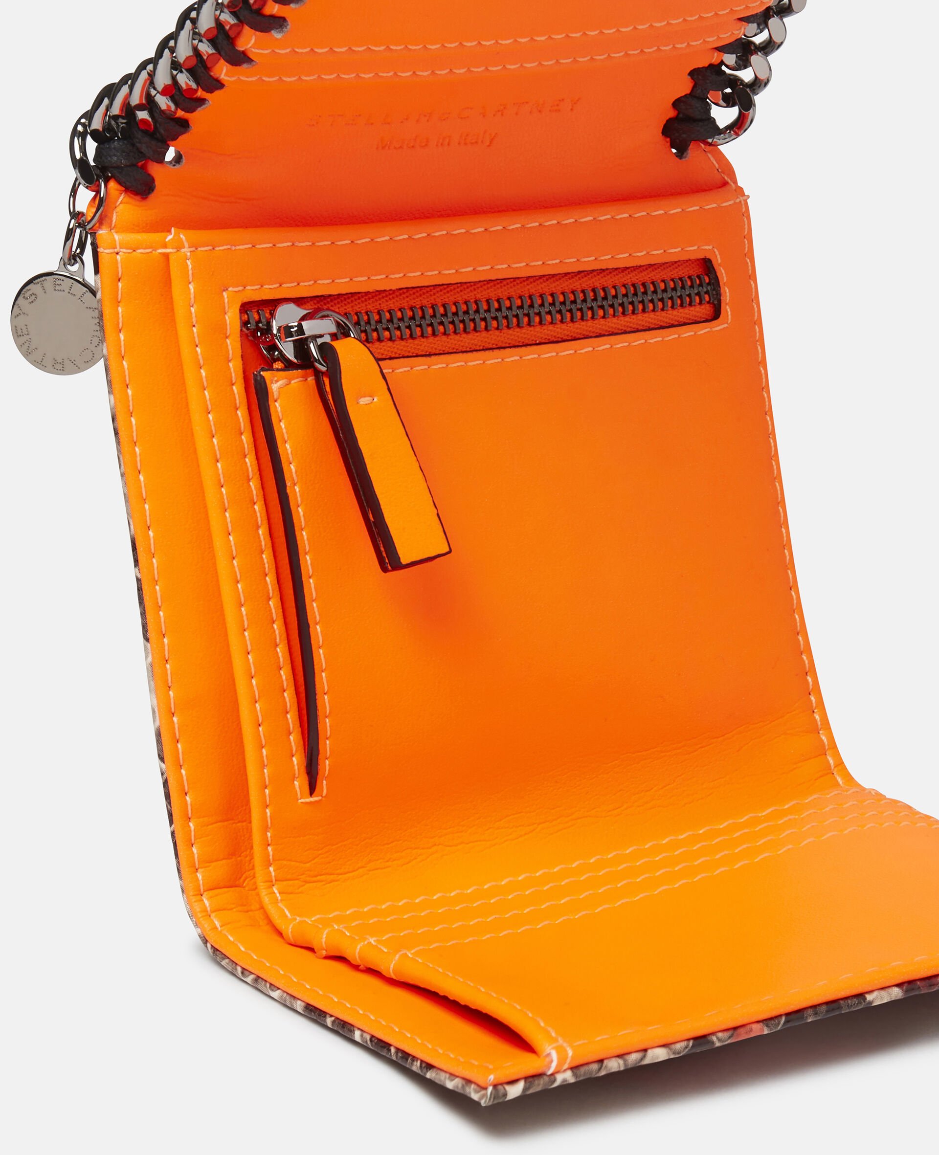 Falabella Small Flap Wallet-Orange-large image number 3