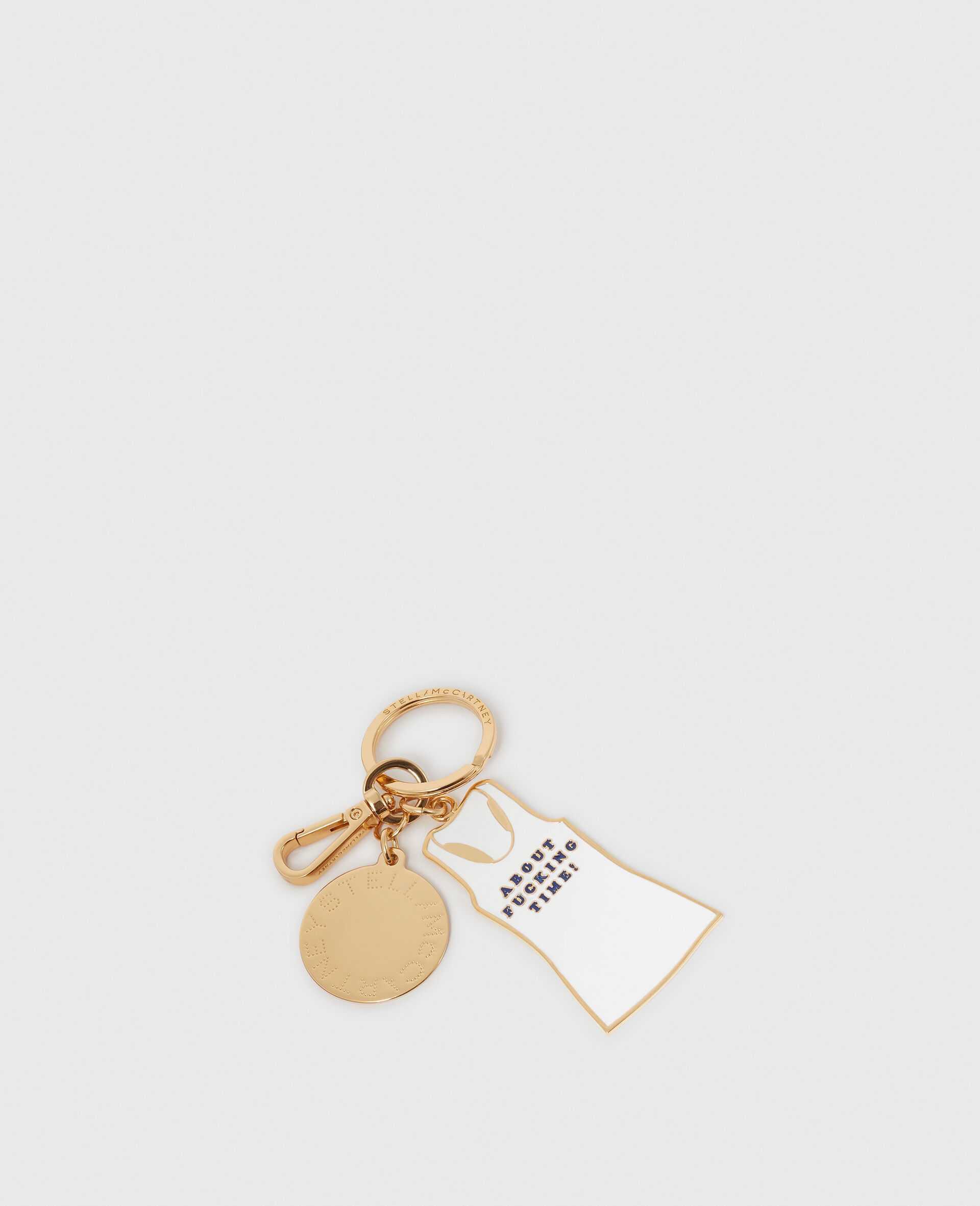 About Fucking Time! Tank Top Keyring-Gold-large image number 2