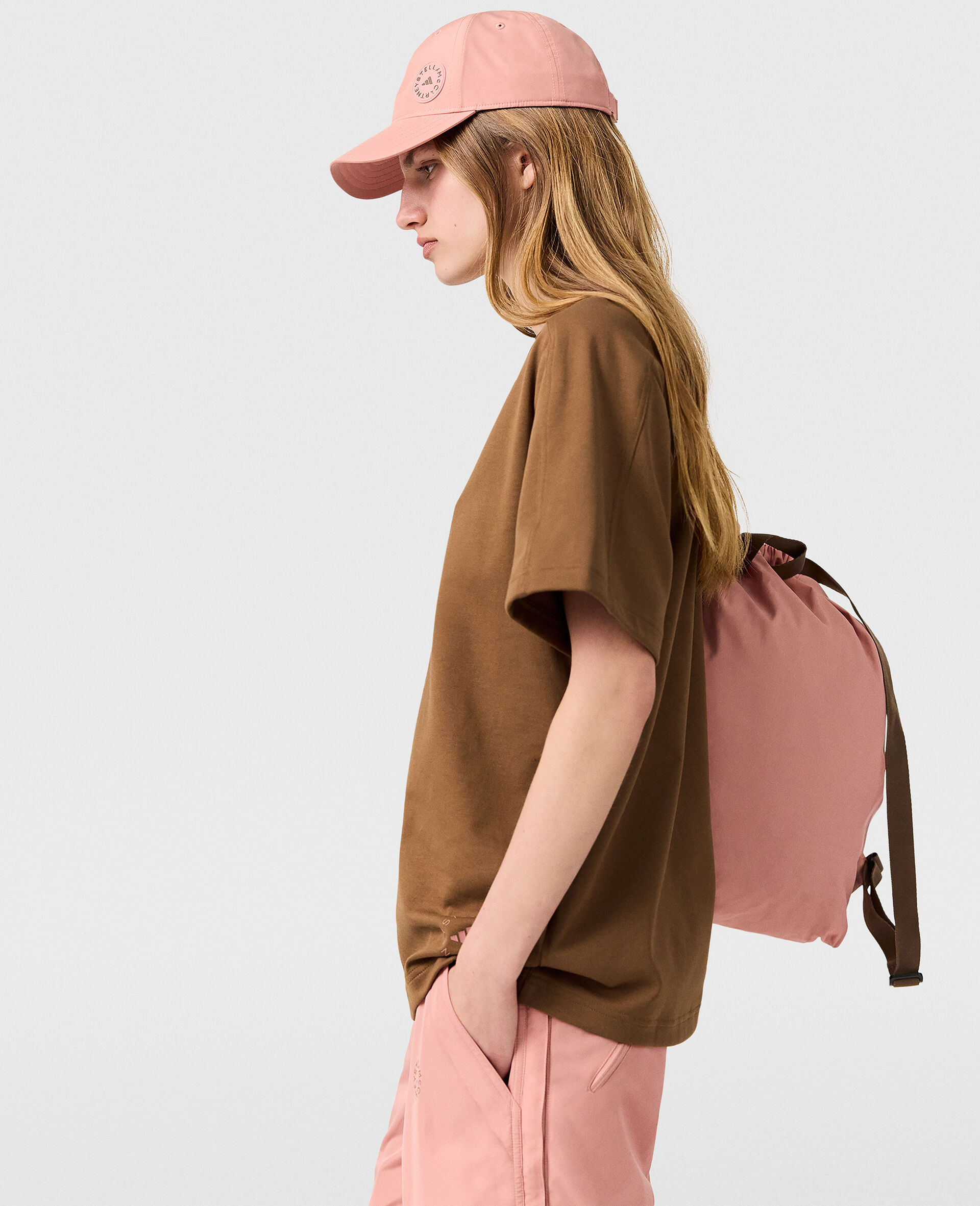 Oversized Logo T-Shirt-Brown-large image number 2