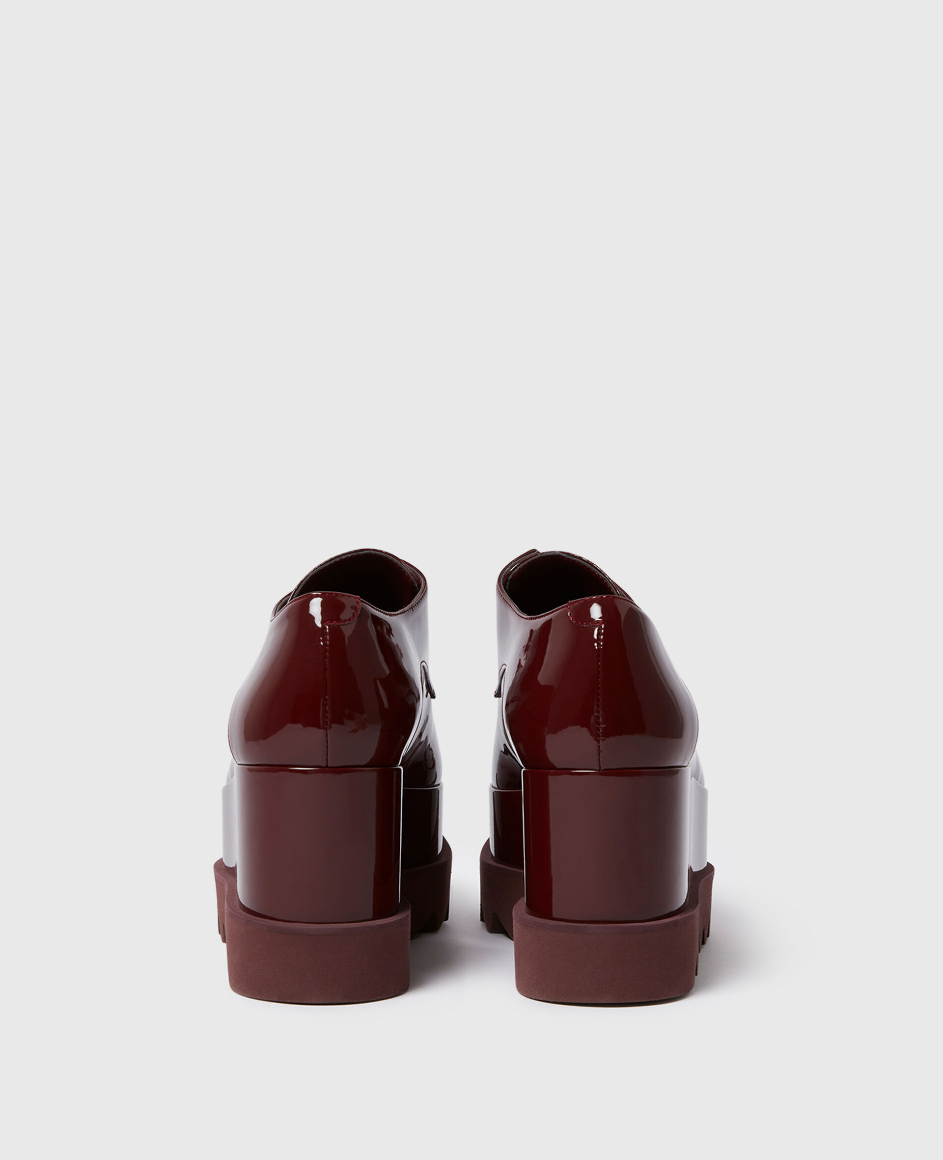 Chaussures a plateforme monochromes Elyse en edition limitee-Rouge-large image number 3