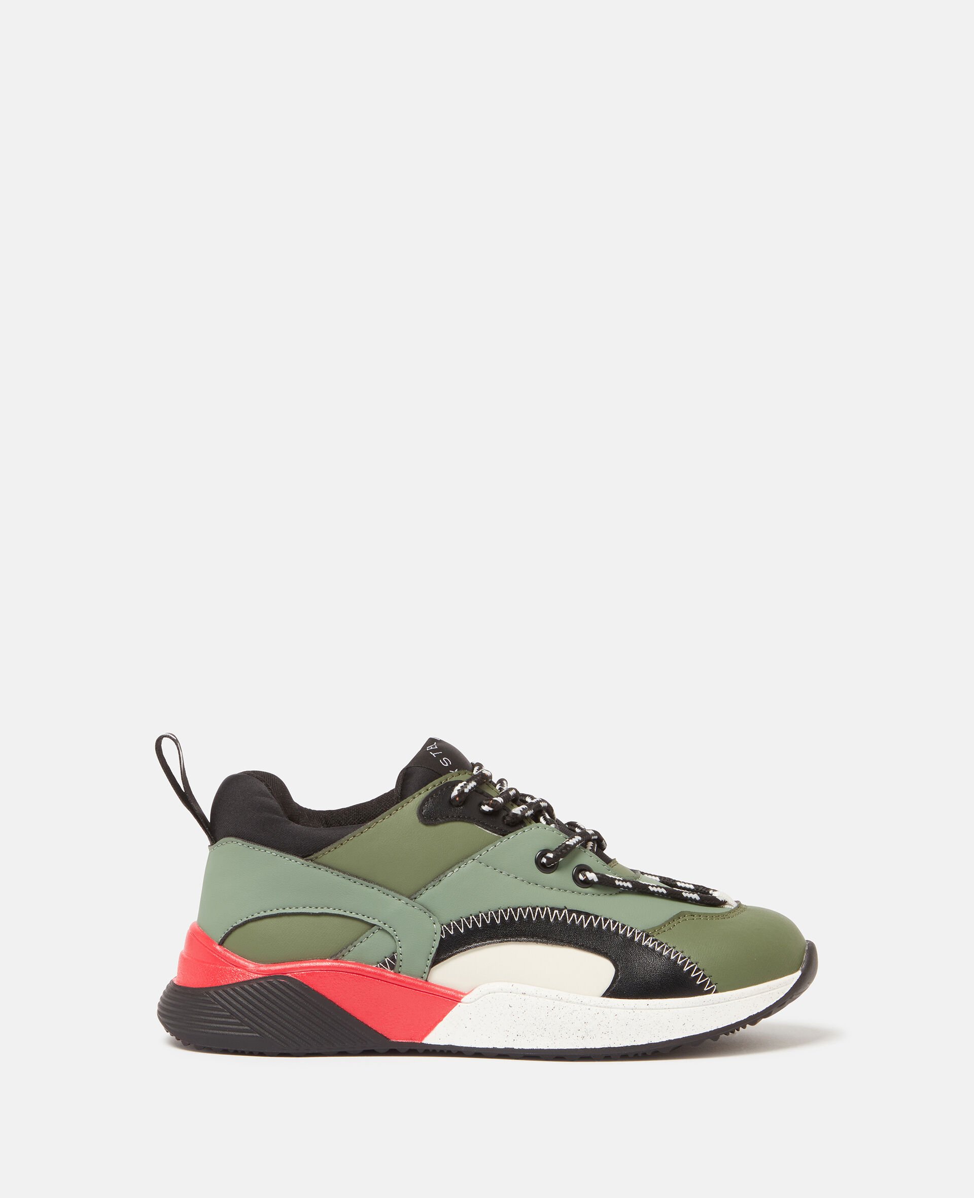 Moniker Tape Lace-Up Trainers-Multicolour-medium