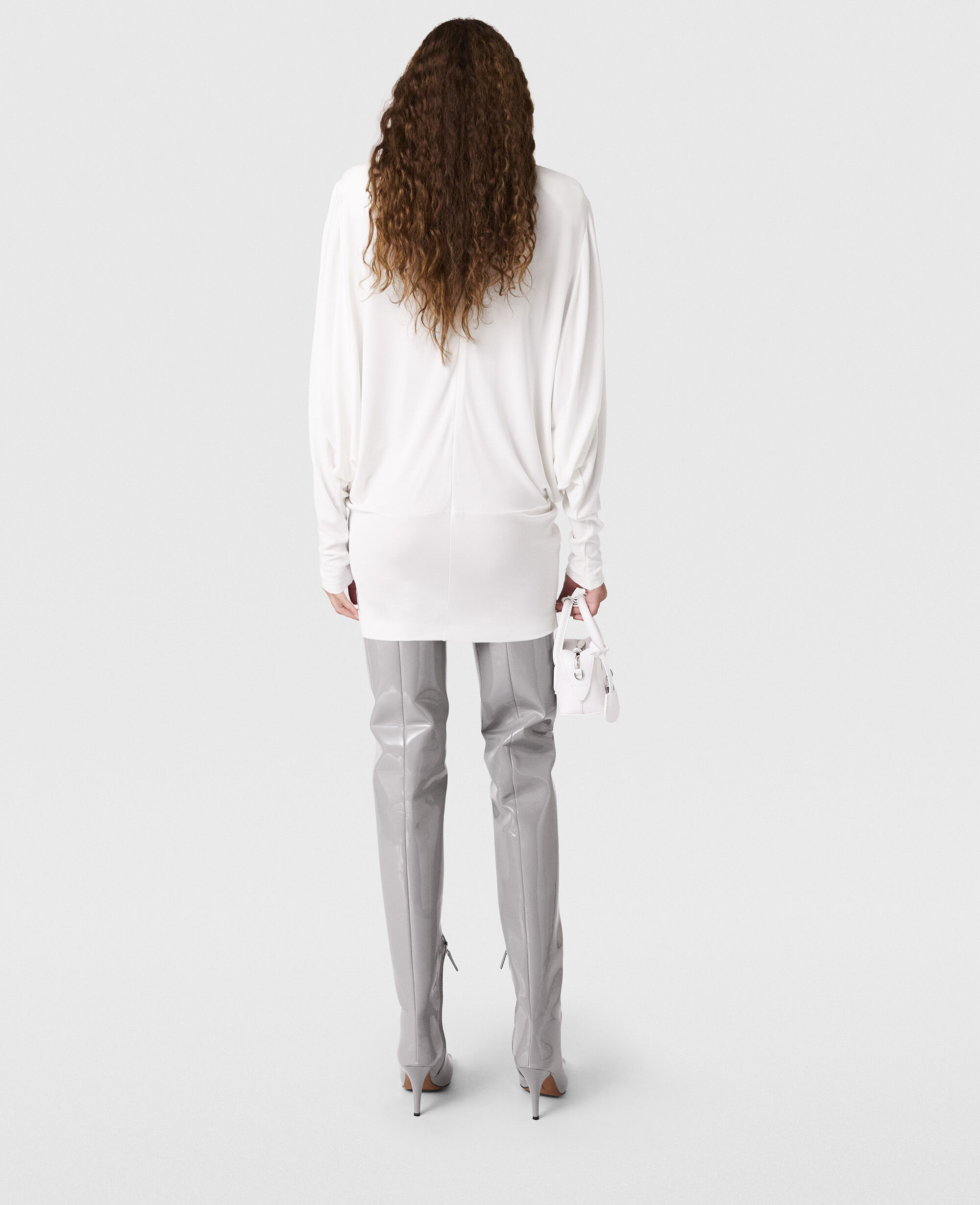 ☆Stella McCartney☆アシンメトリック ケープ マキシドレス Women ブラック アシンメトリック ケープ マキシ ドレス