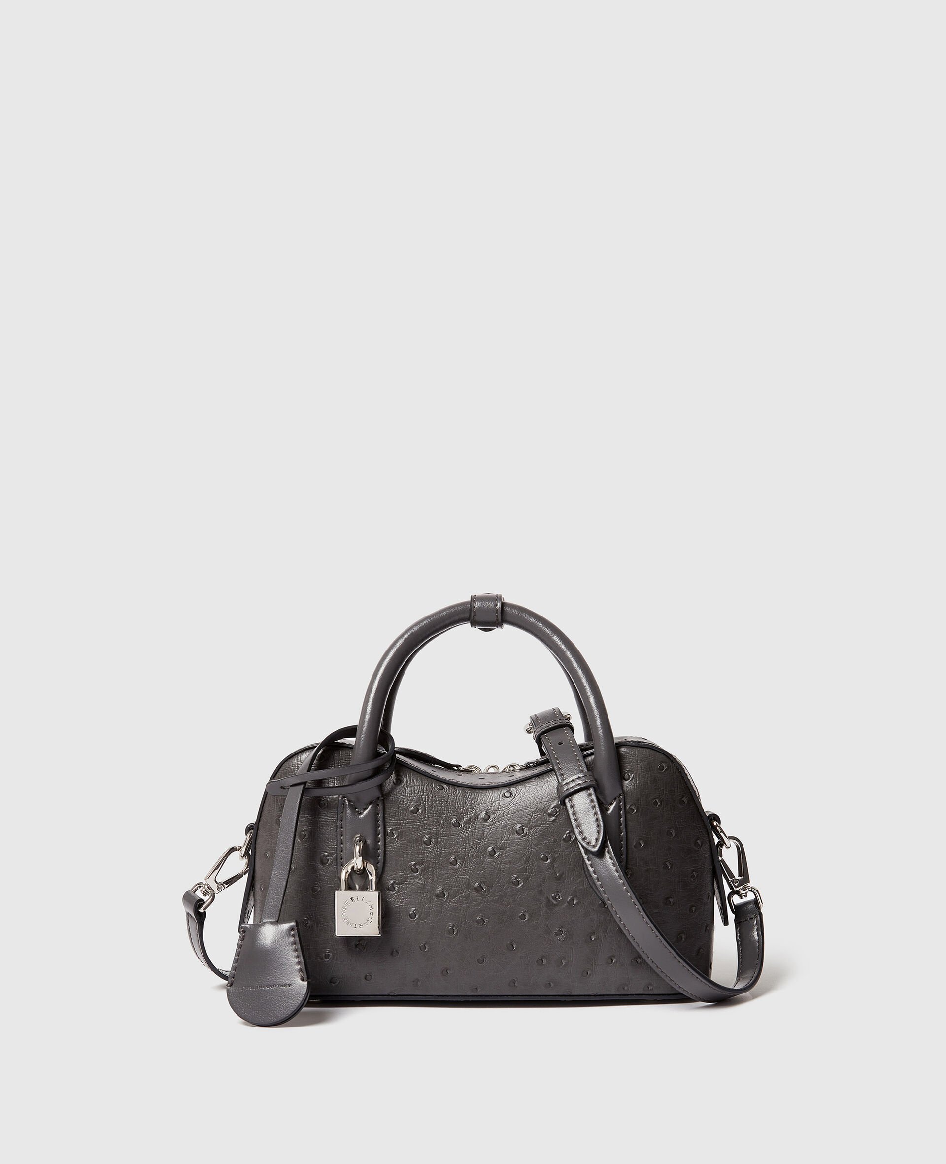 Ryder Ostrich Crossbody Bag-Grey-medium