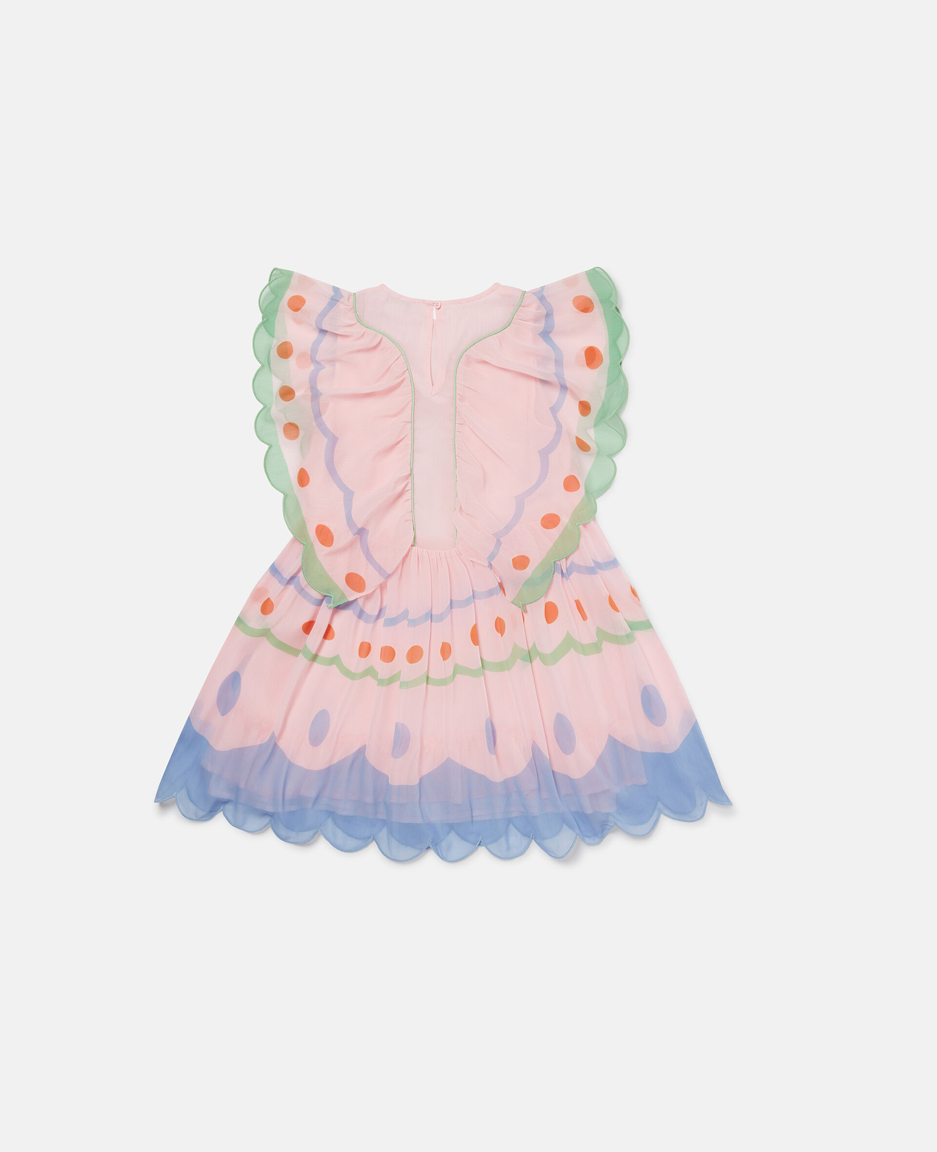 Langärmeliges Kleid mit Schmetterlingsflügeln-Rose-large image number 1