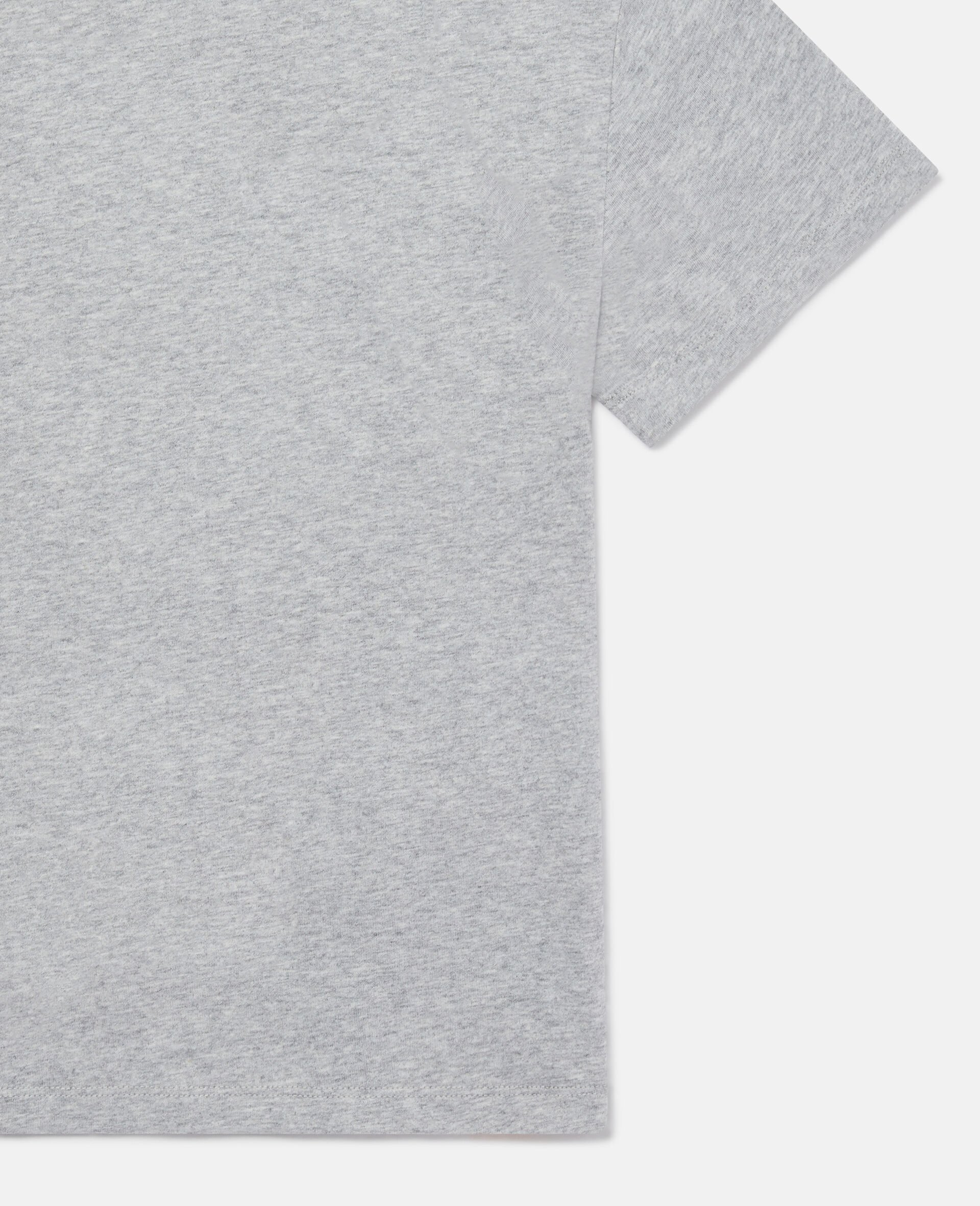 Cat Graphic T-Shirt-Grey-large image number 3