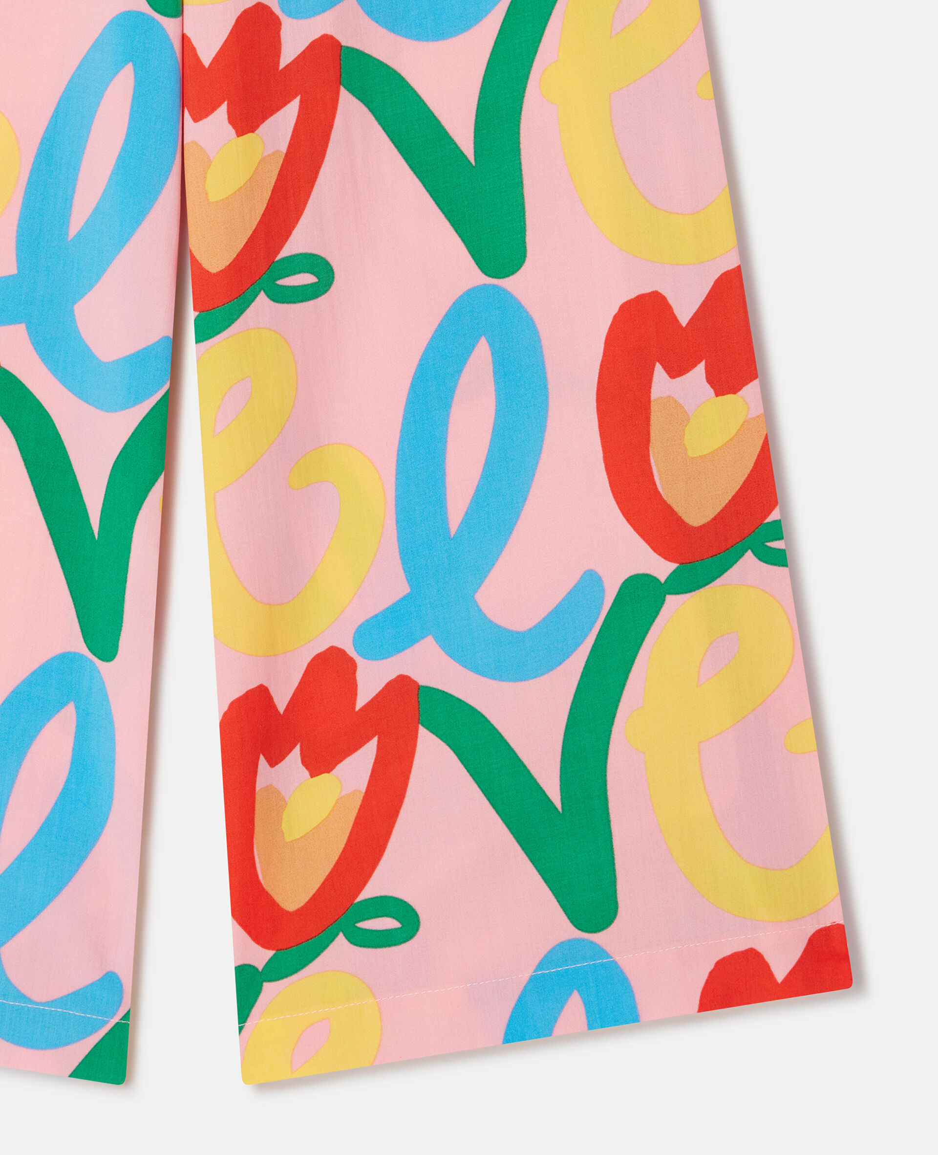 Love Motif Trousers-Pink-large image number 3