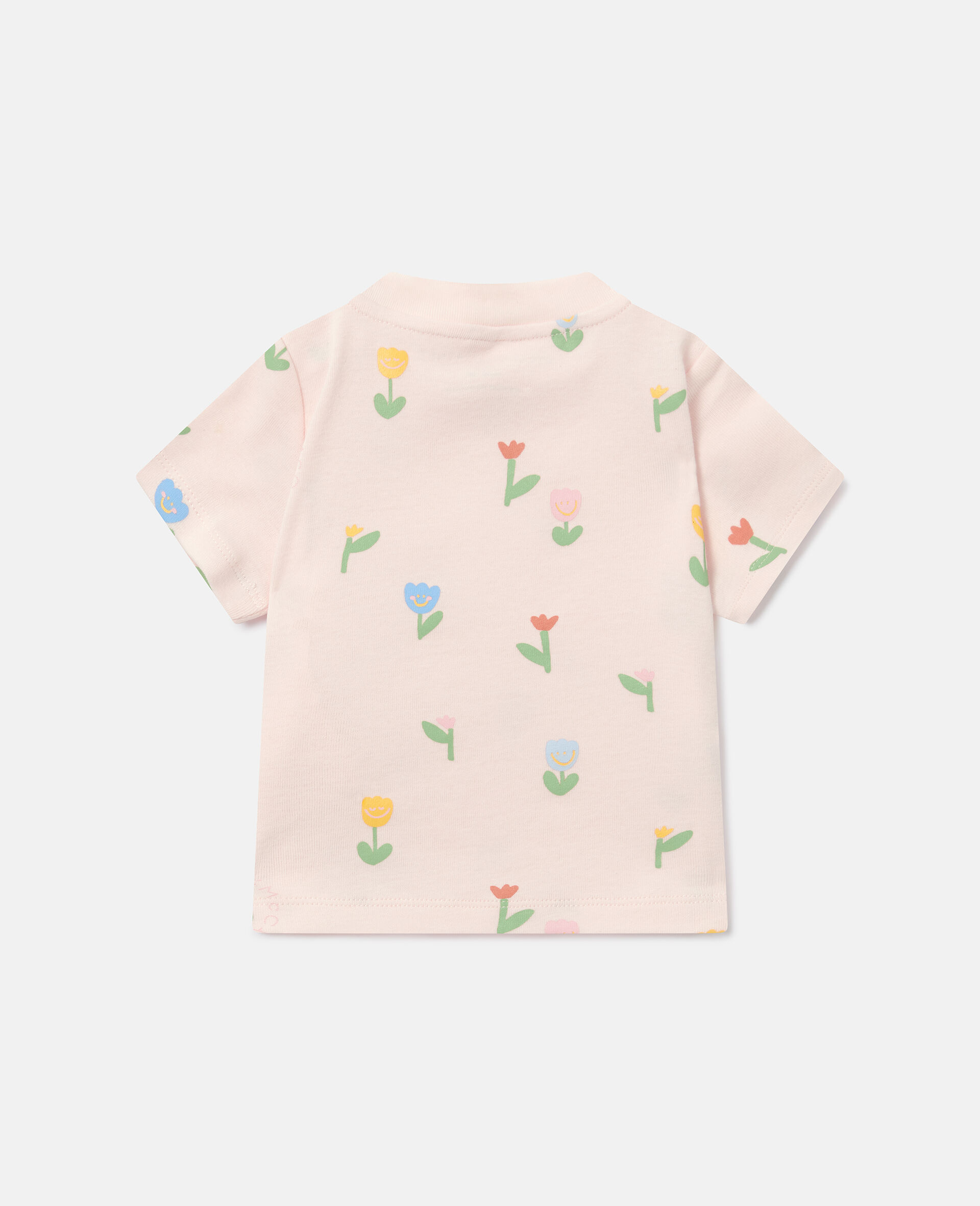 Floral Print T-Shirt-Pink-large image number 2