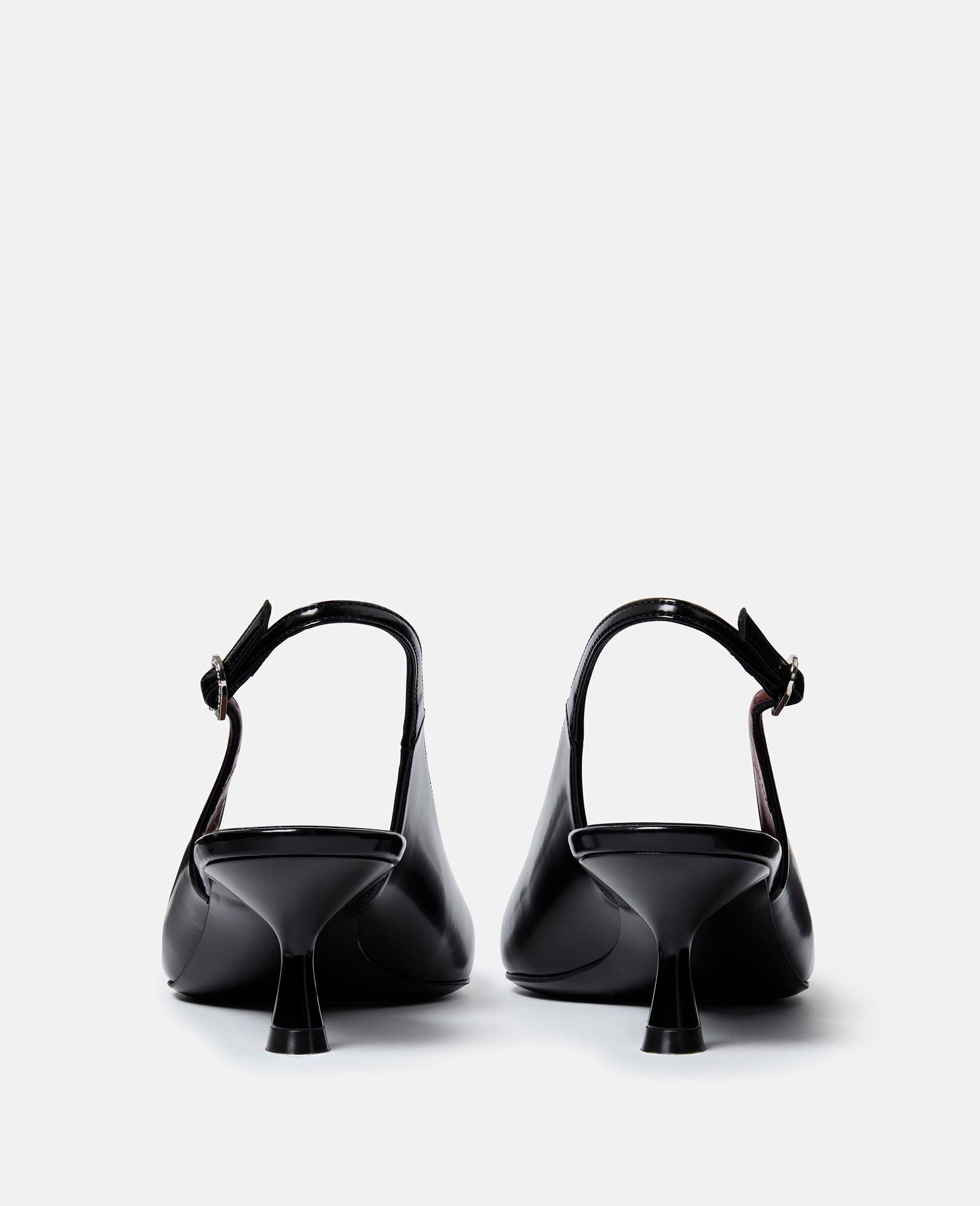 Elsa Lip Appliqué Kitten Heels-Black-large image number 2