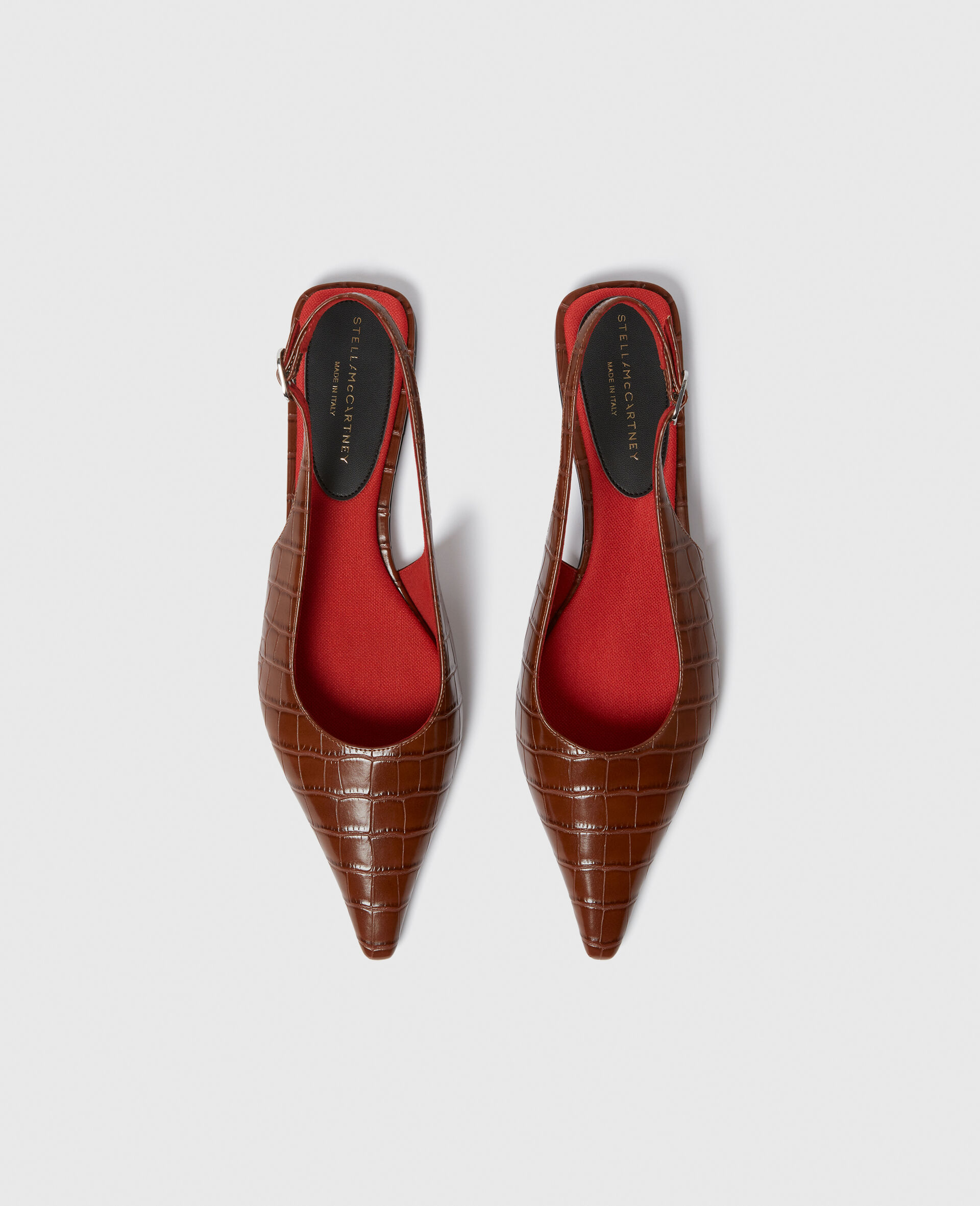 Elsa Slingback Flats-White-large image number 3