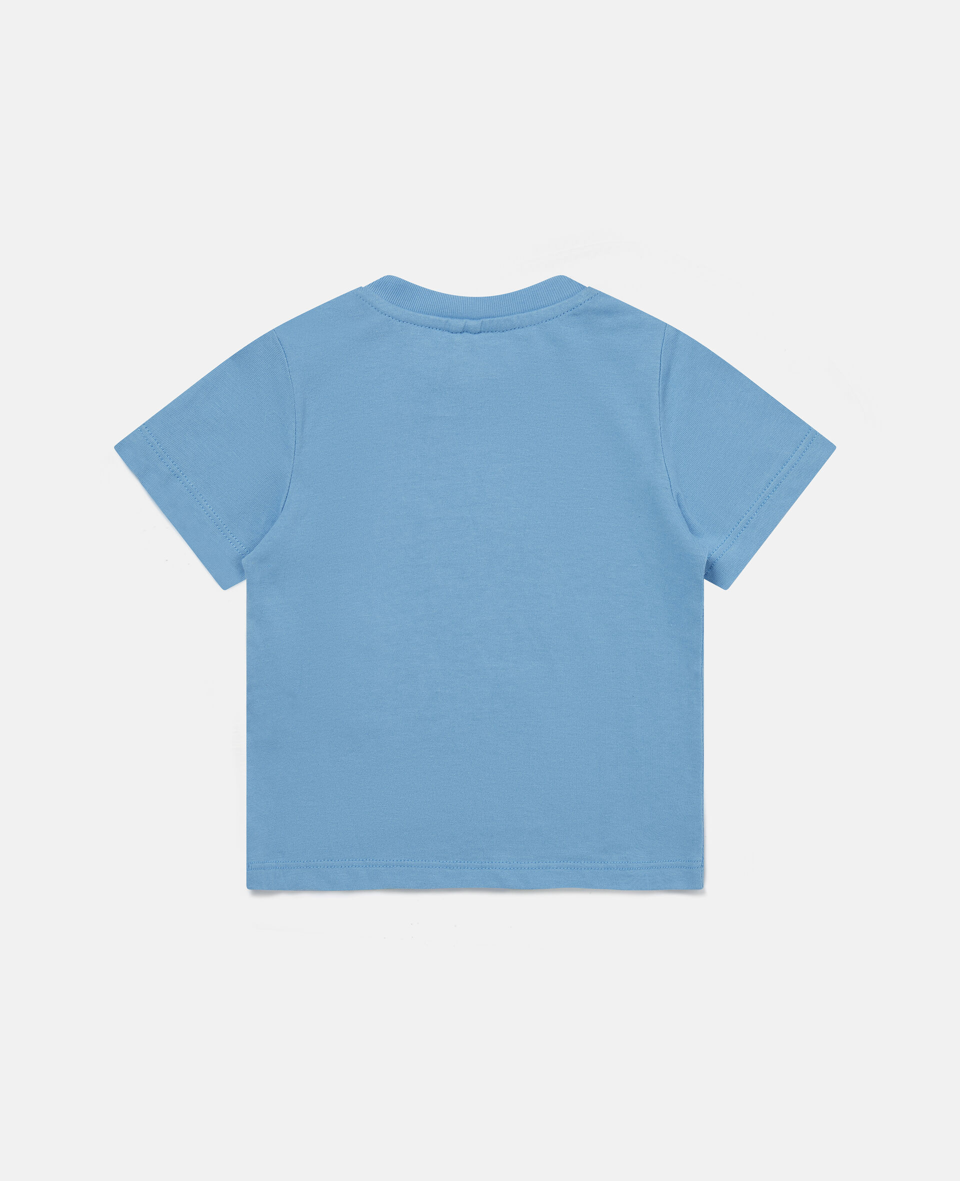 Cactus Print Cotton T-Shirt-Blue-large image number 2
