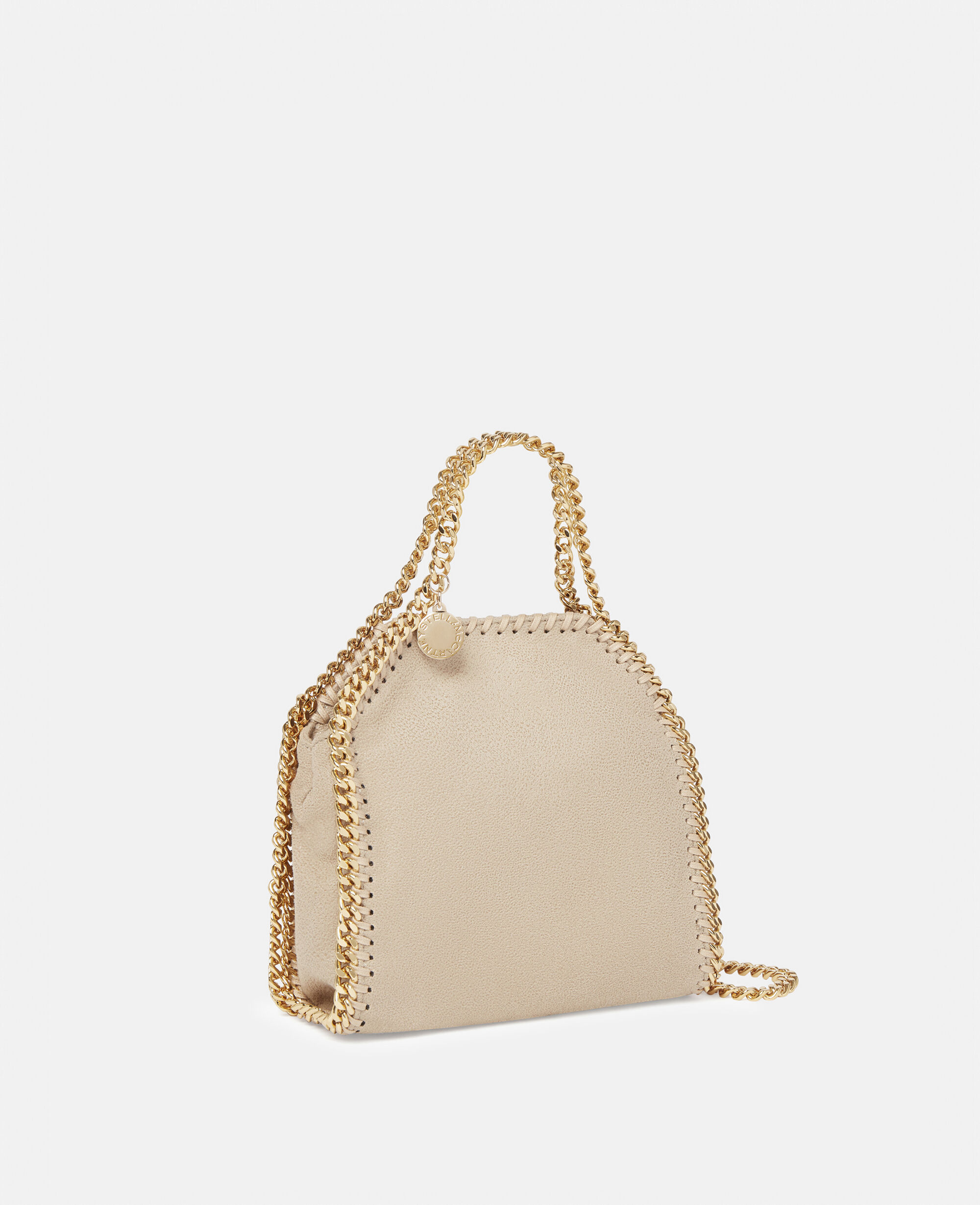 Women Clotted Cream Falabella Tiny Tote Bag | Stella