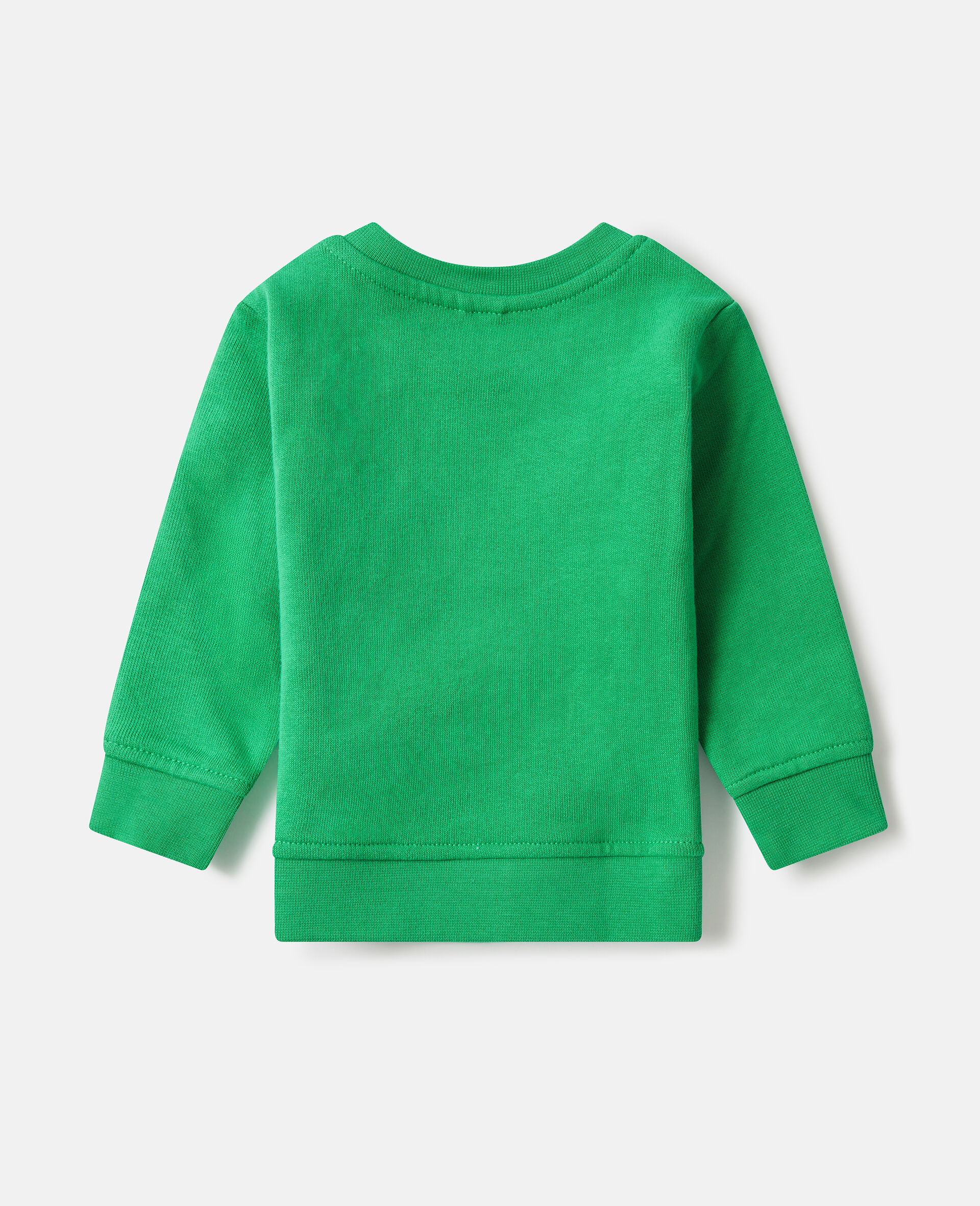 Sweatshirt mit Earth Friends Print und Rundhalsausschnitt-Gr&uuml;n-large image number 2