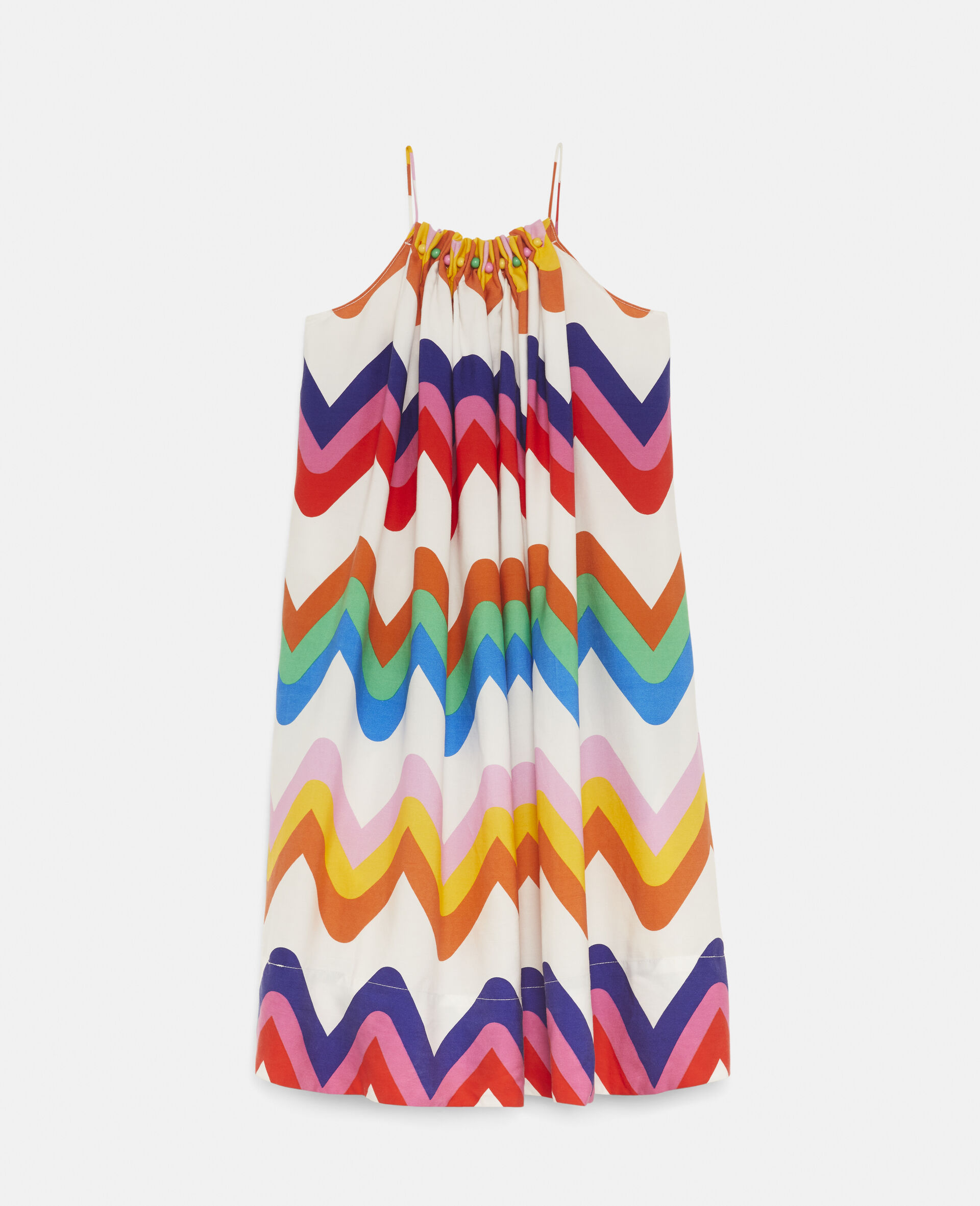 Zig Zag Print Tencel Twill Dress-Multicoloured-large image number 2