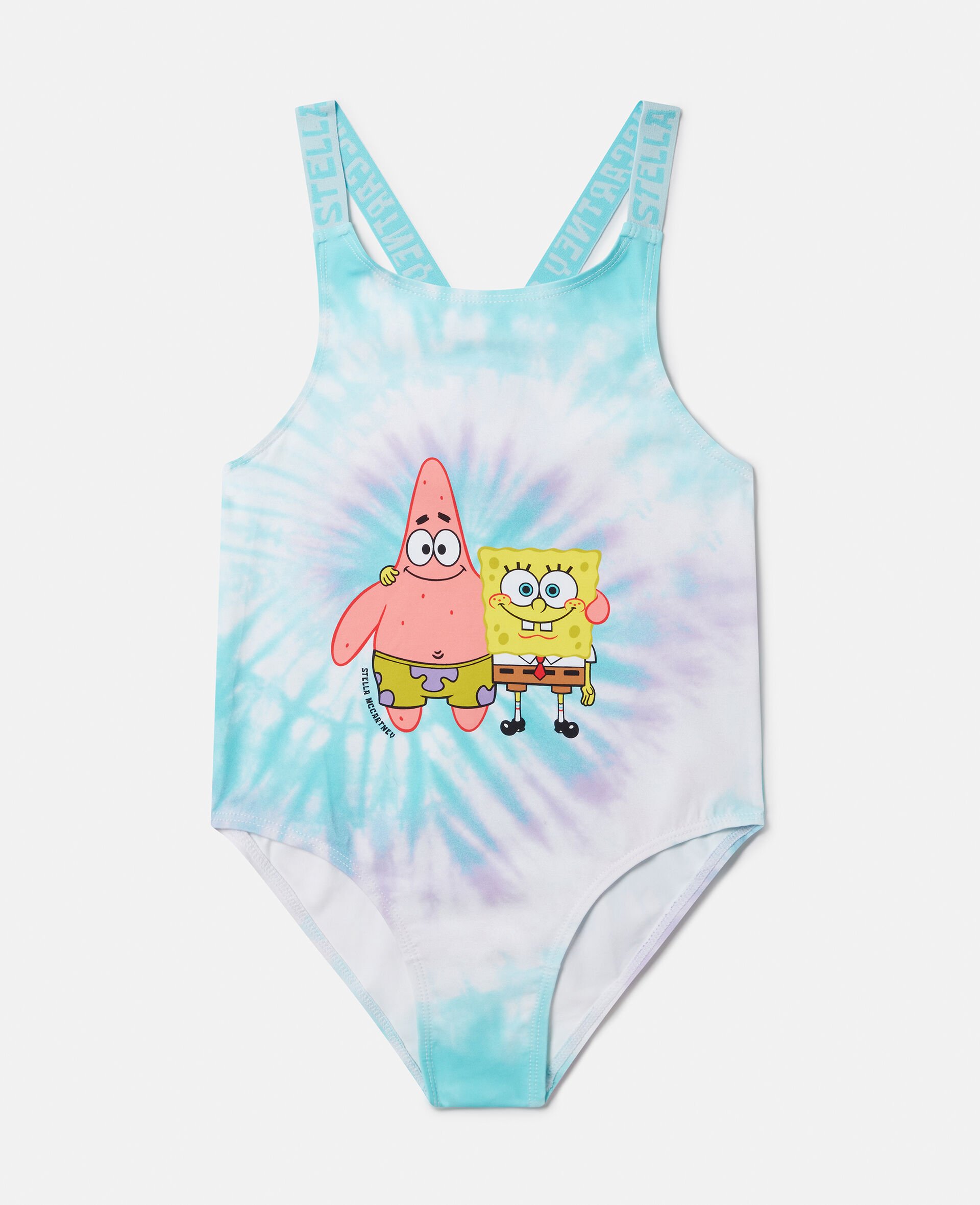 SpongeBob Graphic Tie-Dye Swimsuit-Multicolour-large image number 0