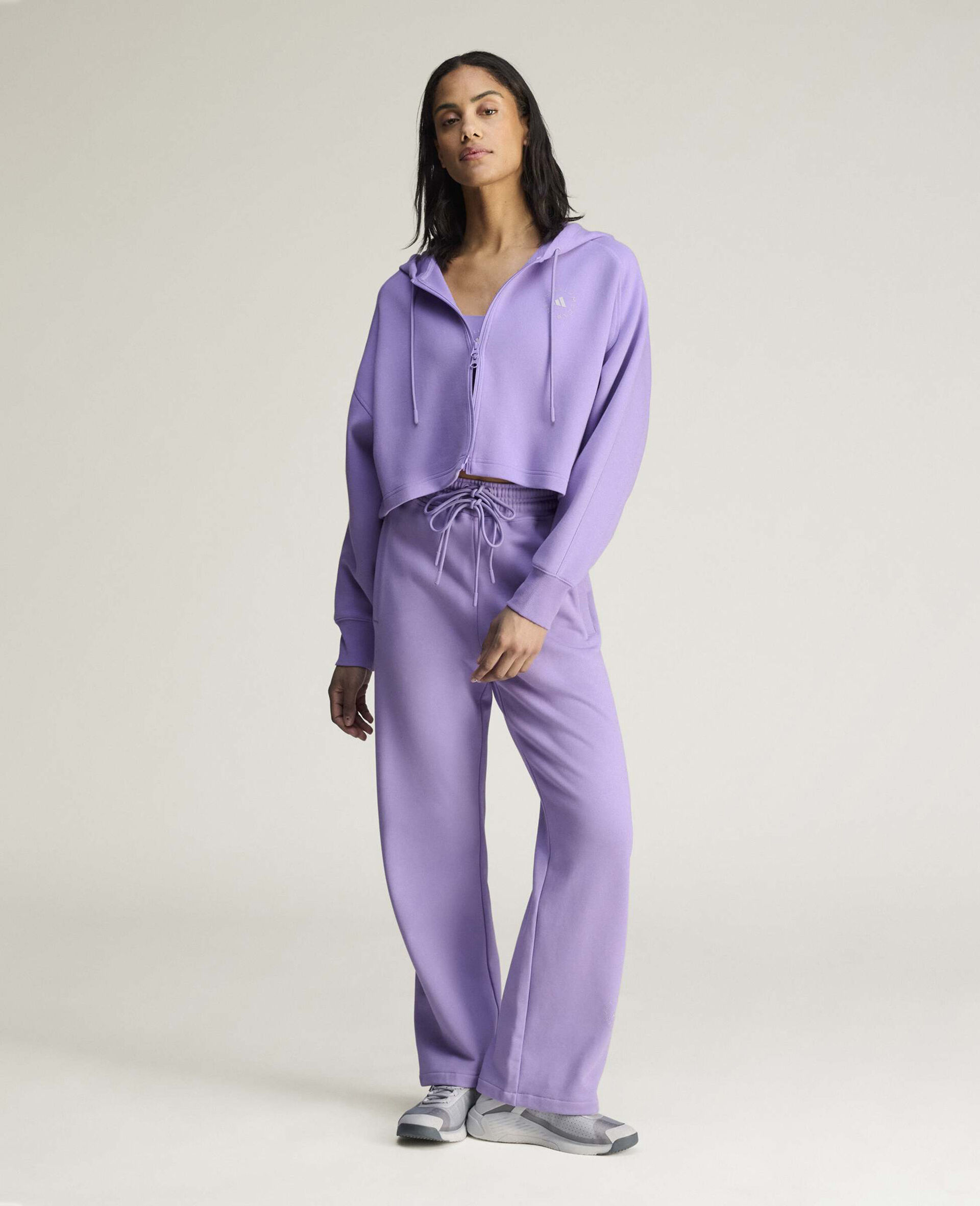 Logo Straight-Leg Joggers-Purple-medium