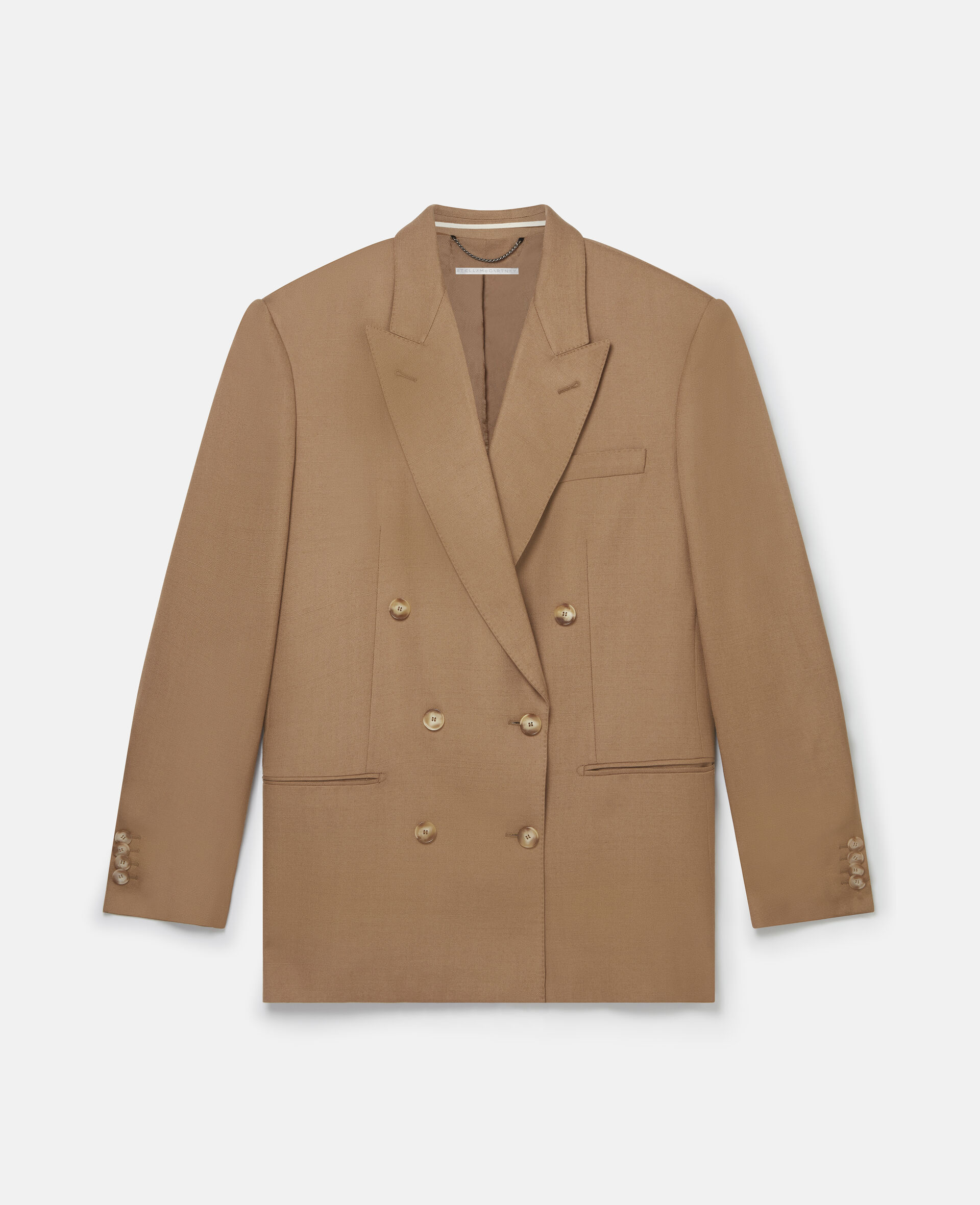 Oversized Double-Breasted Blazer-Black-large image number 0