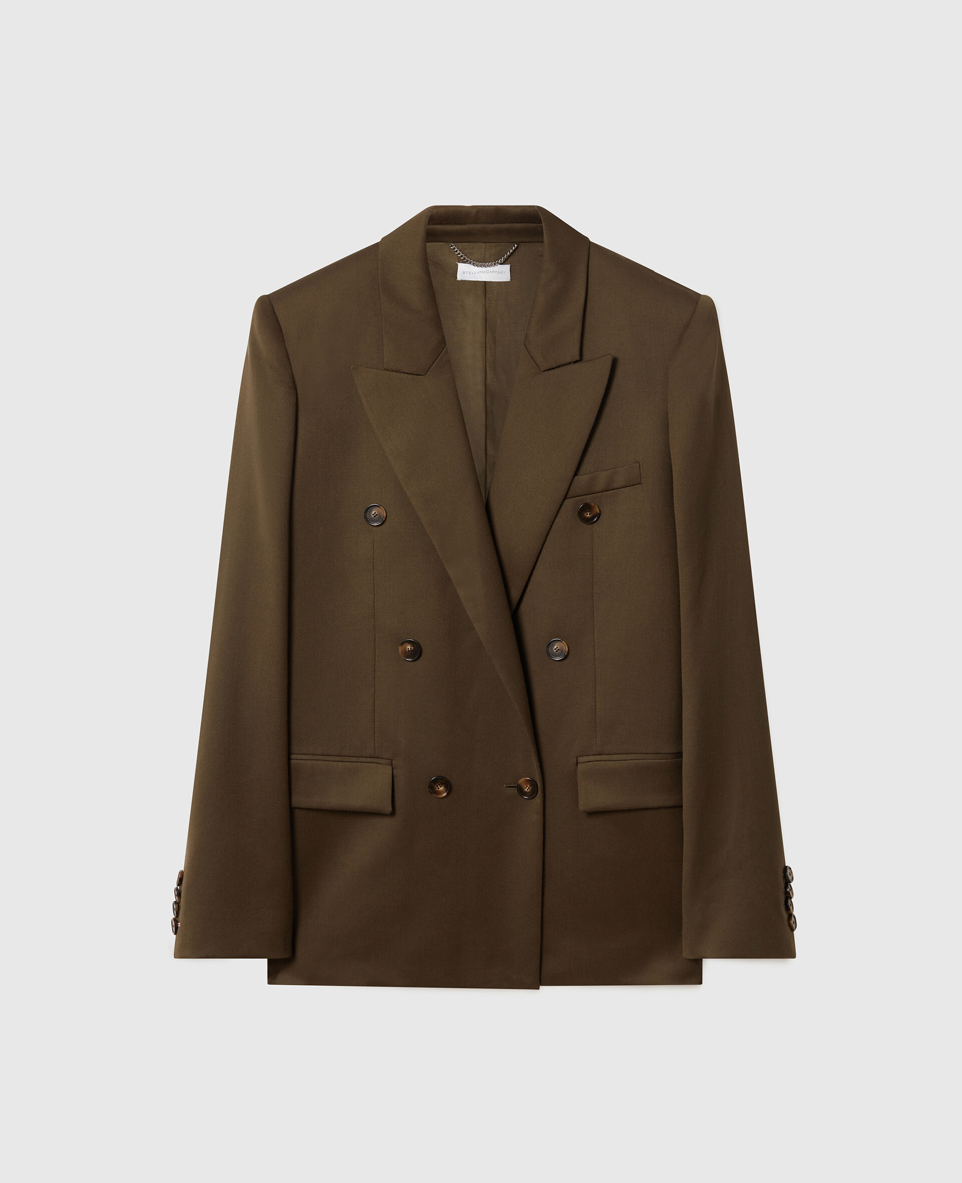 Double-Breasted Blazer-绿色-large image number 0