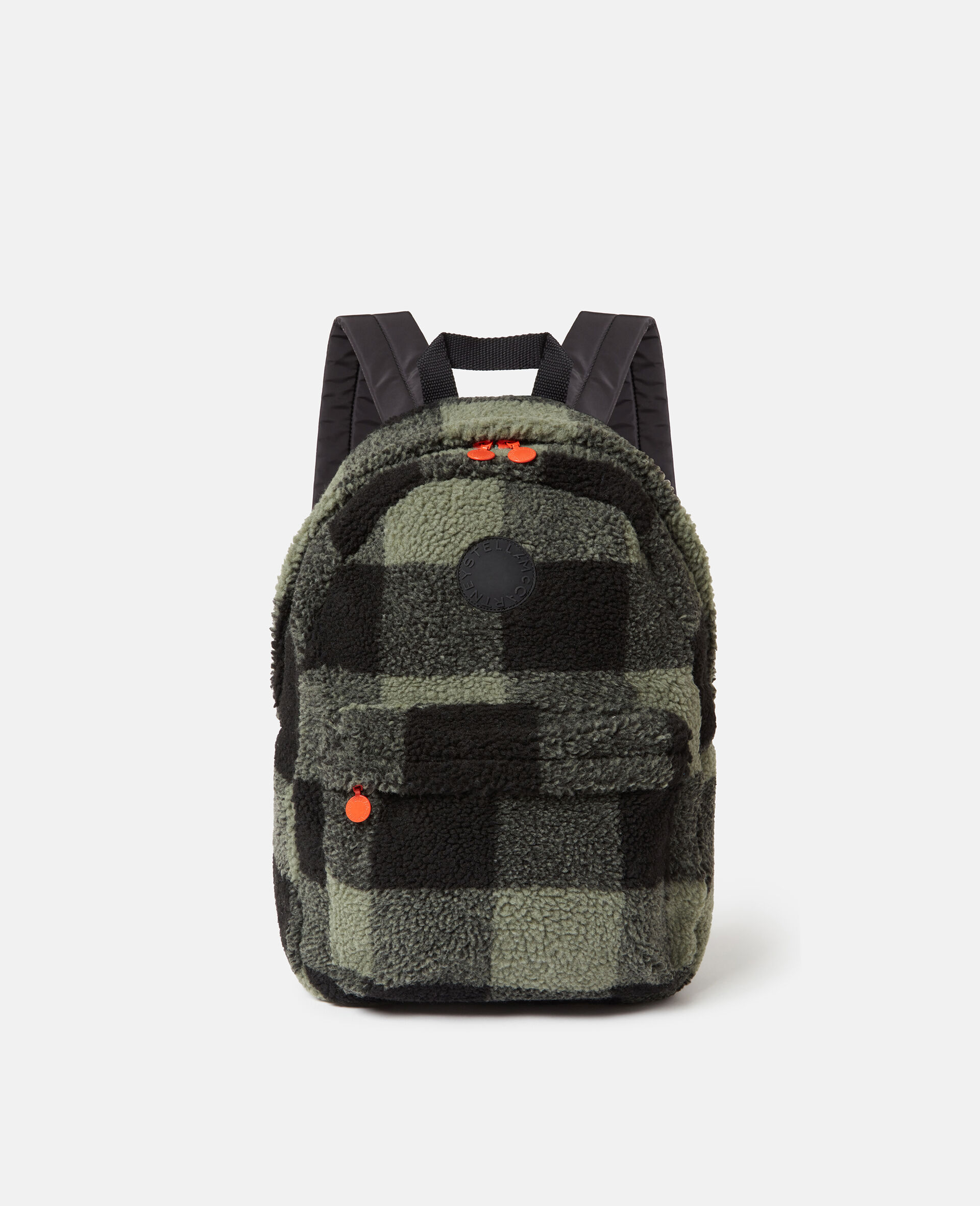 Check Print Backpack-Green-medium Check Print Backpack-Green-medium