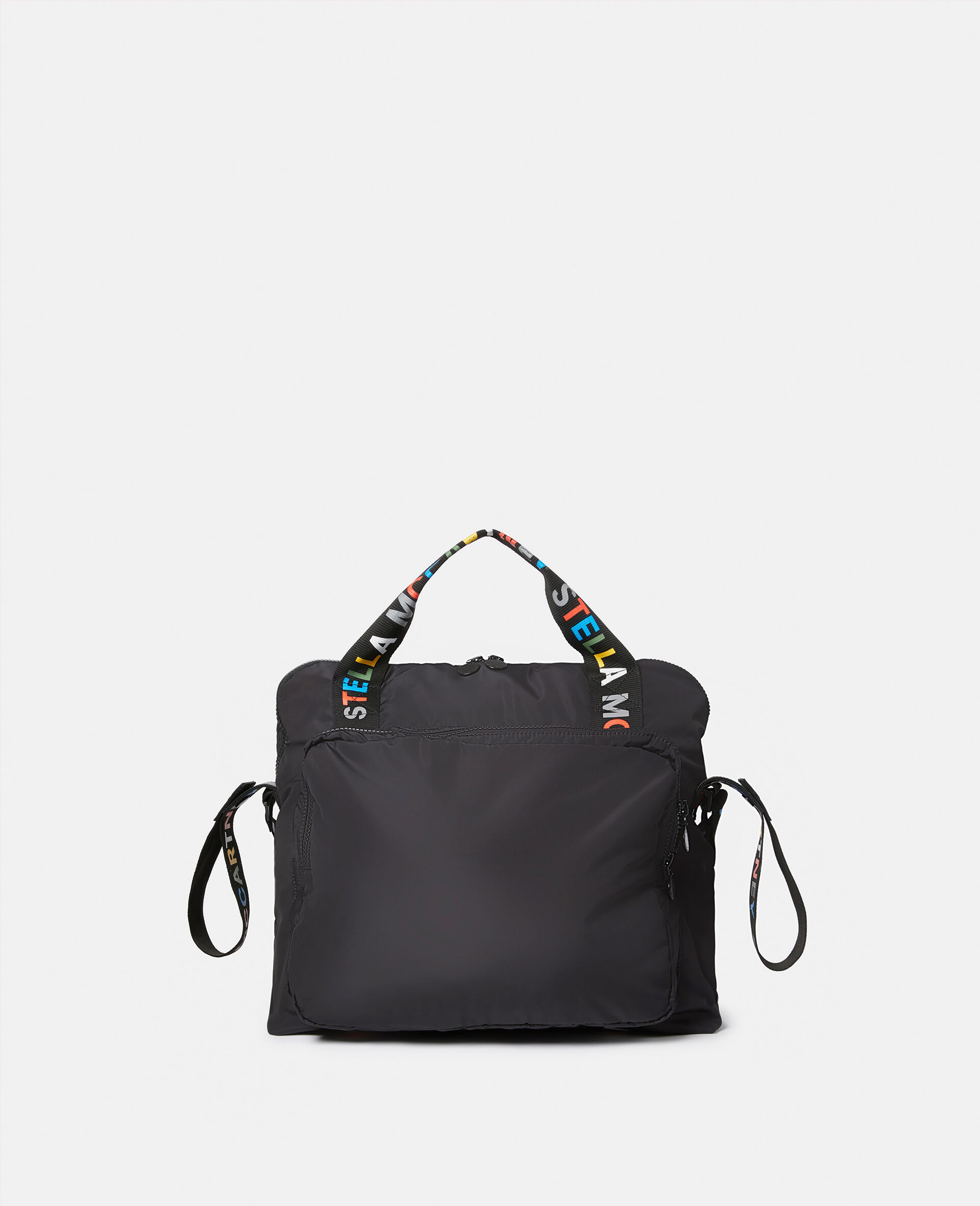 Logo Tape Changing Bag-Black-large image number 2