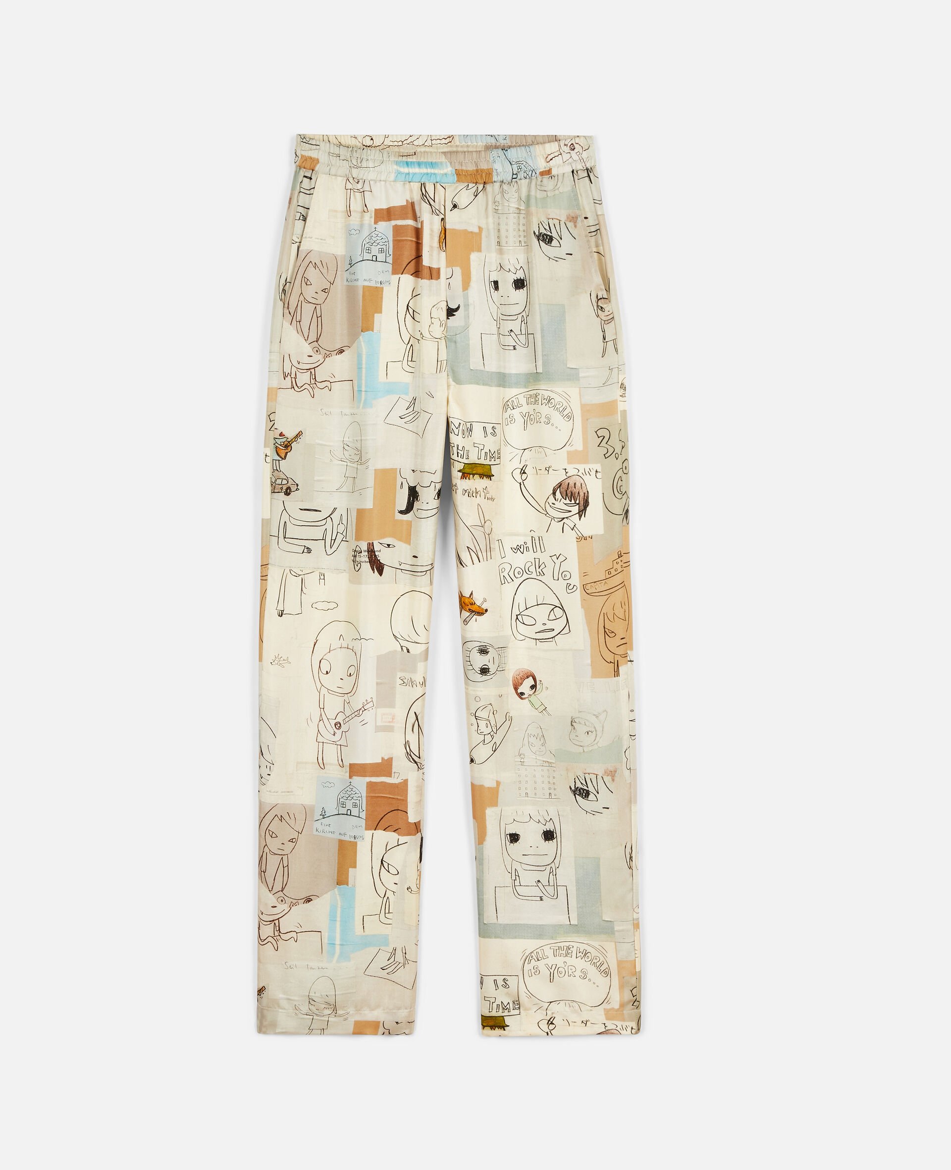 Nara Tye Silk Pants-Multicolour-large