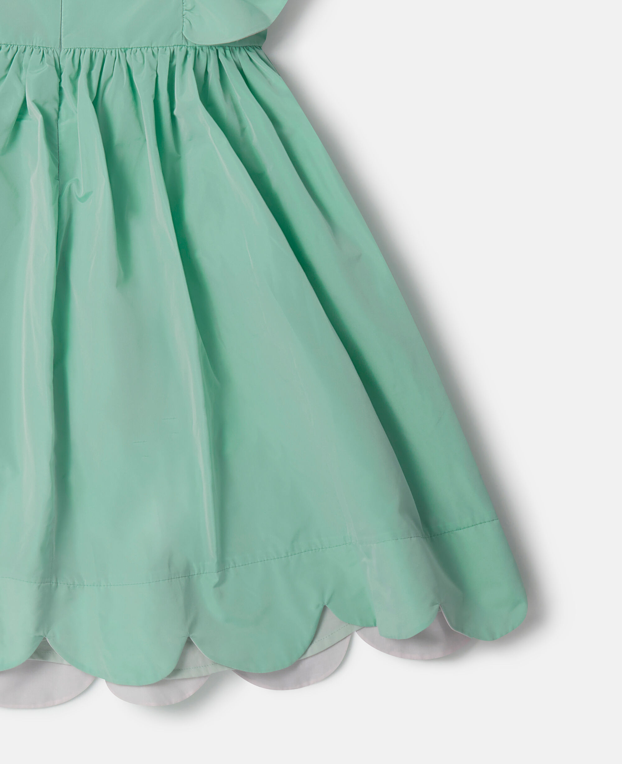 Stella McCartney Kids embroidered flowers-edges dress - White