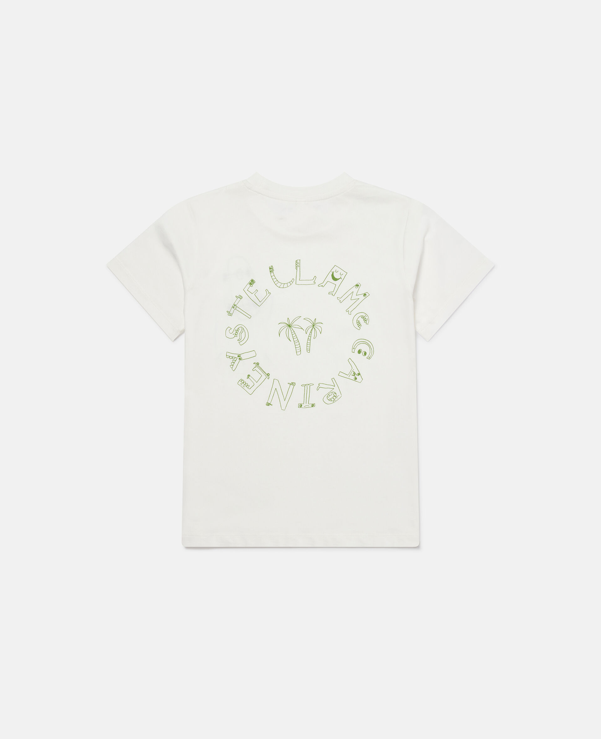 Skateboard Graphic T-Shirt-Cream-large image number 2