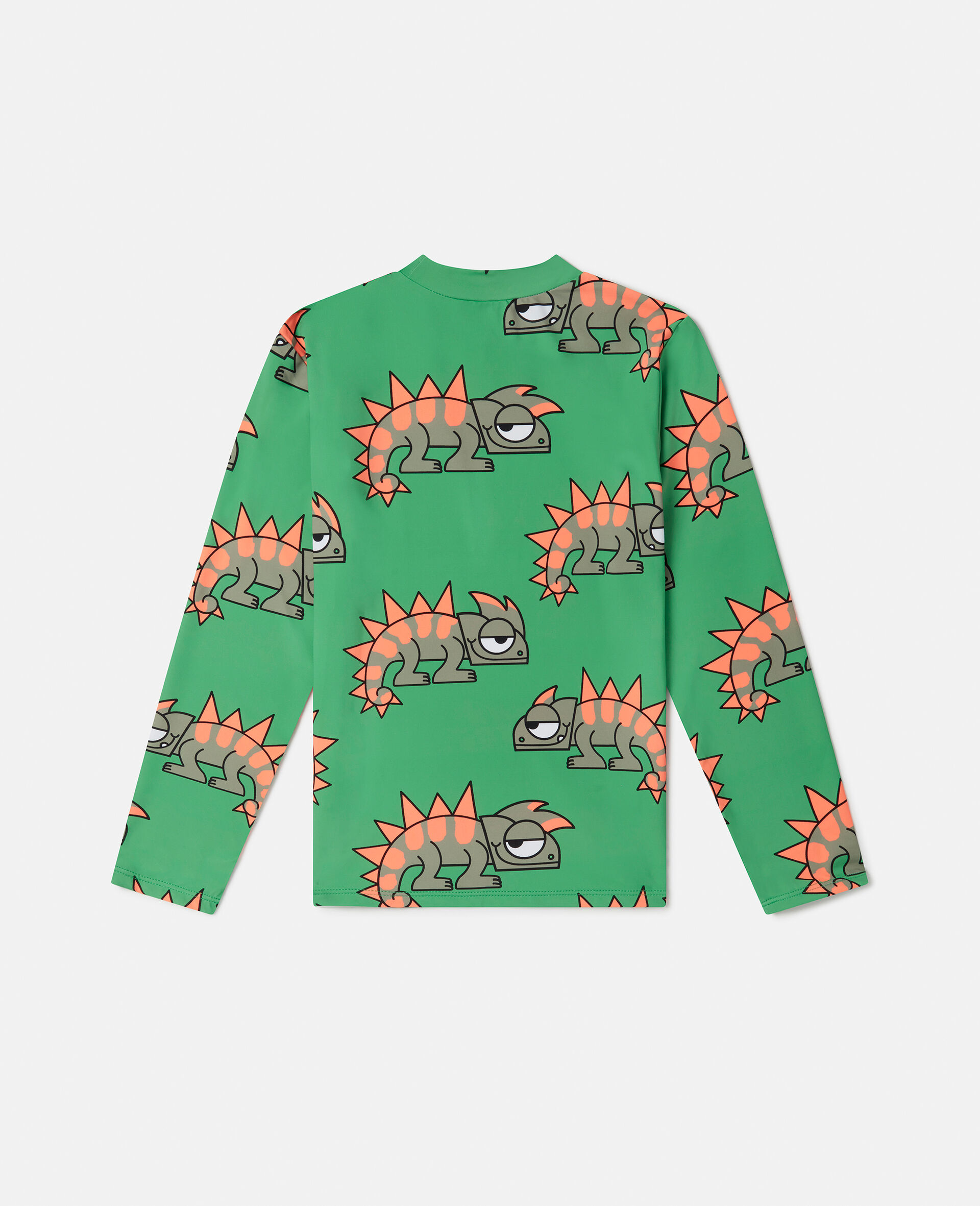 Gecko Print Swim Top-Pink-large image number 2