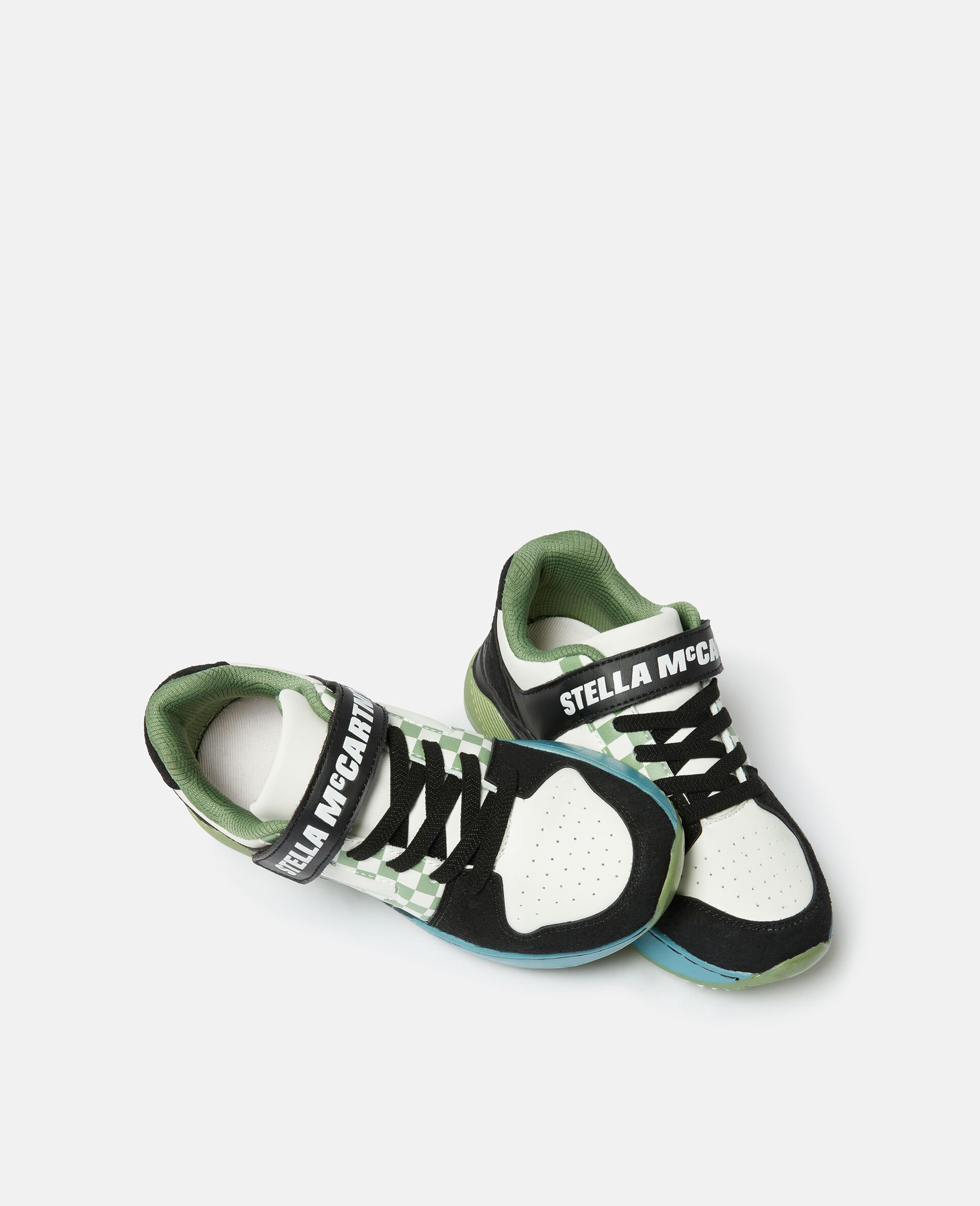 Moniker Tape Lace-Up Trainers-White-large Moniker Tape Lace-Up Trainers-White-large image number 3