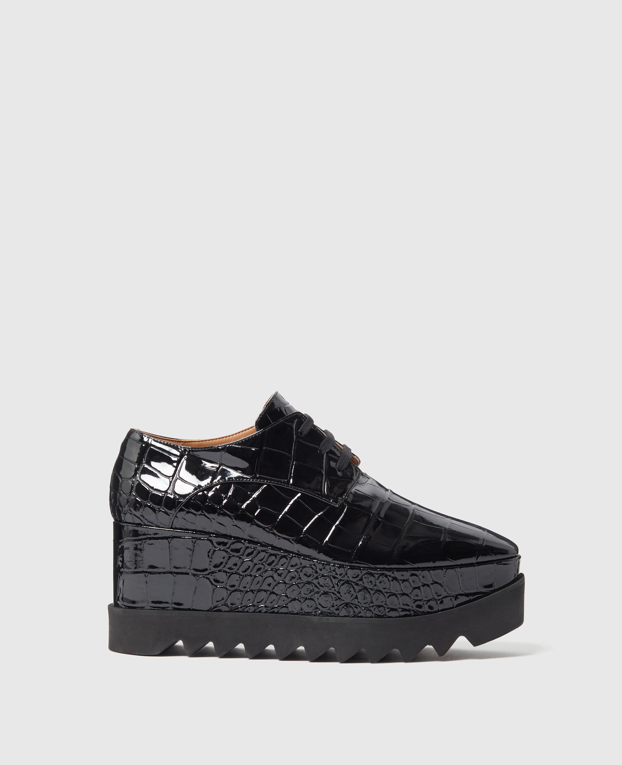 Women Black Limited-Edition Elyse Crocodile Platforms