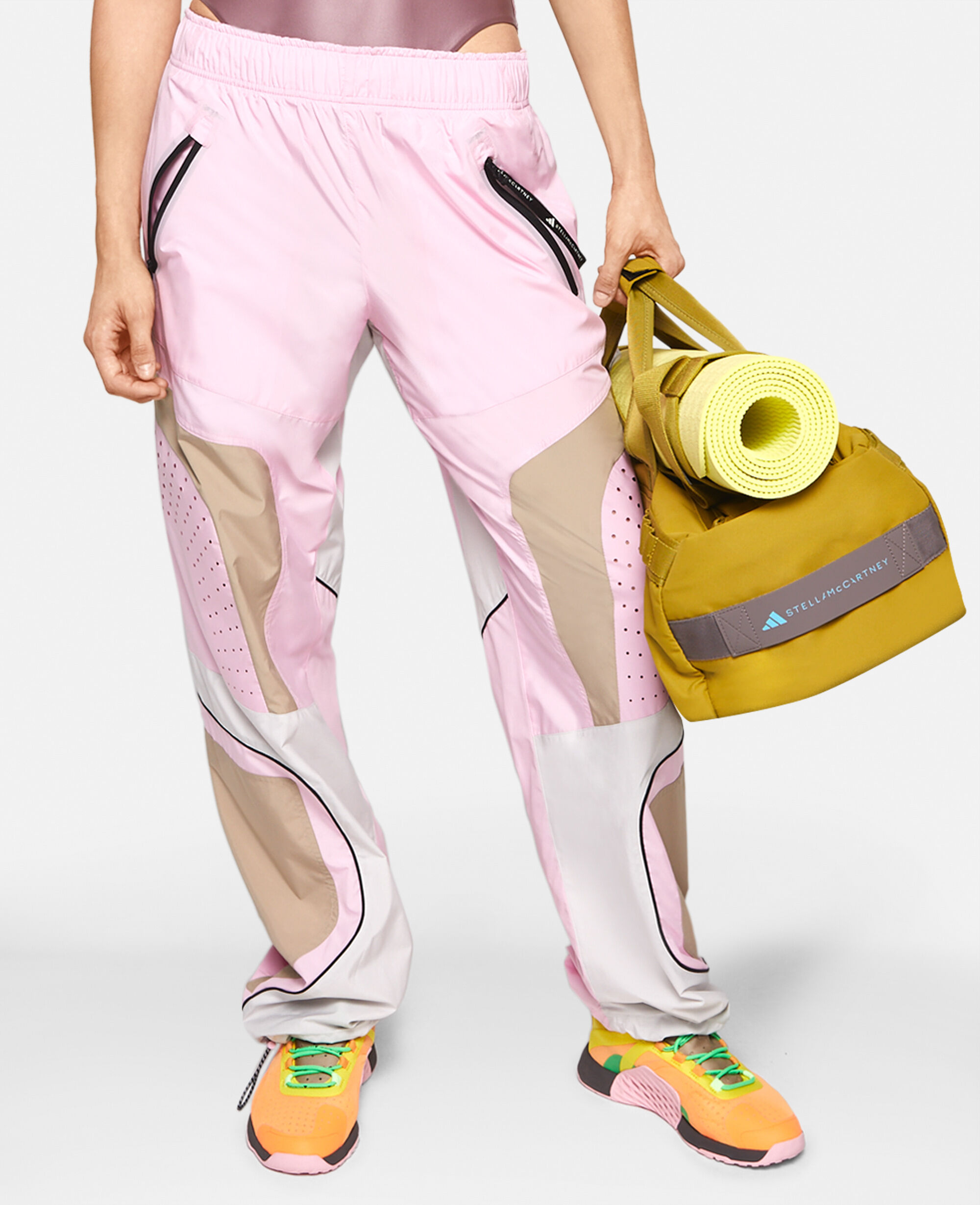 Women トゥルーピンク/トレースカーキ/チョークパール TrueCasuals ウーブン トラックパンツ | Stella McCartney JP