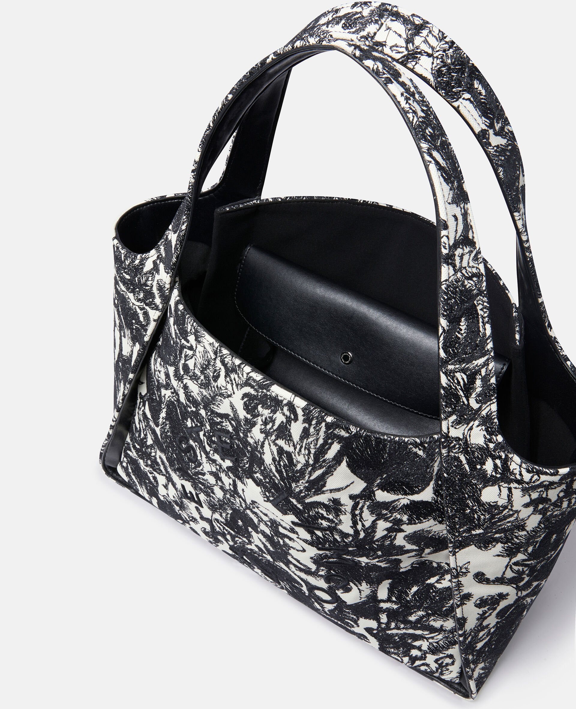 Logo Fungi Forest Toile de Jouy Tote Bag-Rot-large image number 2