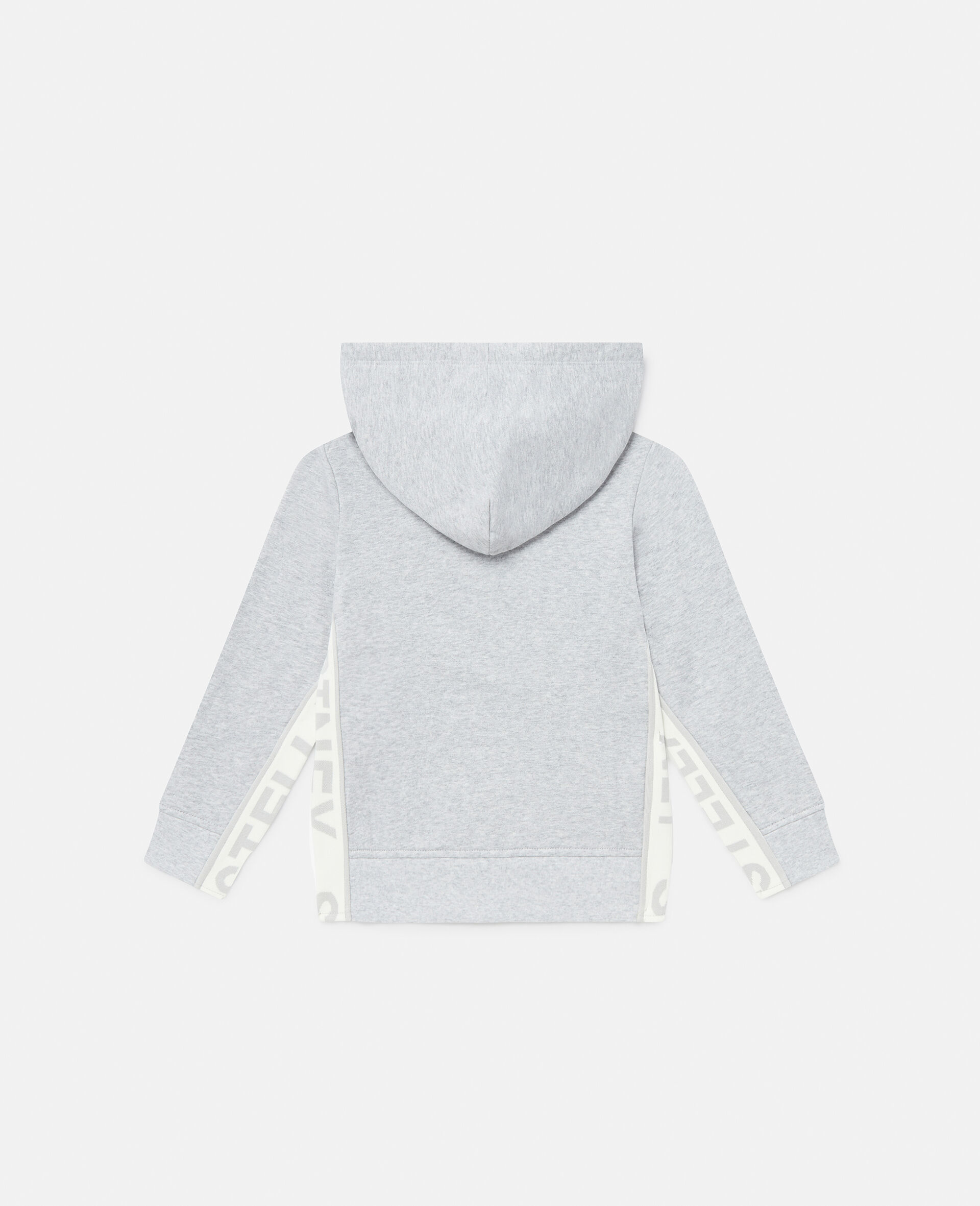 Logo Graphic Hooded Zip Sweatshirt-Grey-large Logo Graphic Hooded Zip Sweatshirt-Grey-large image number 2