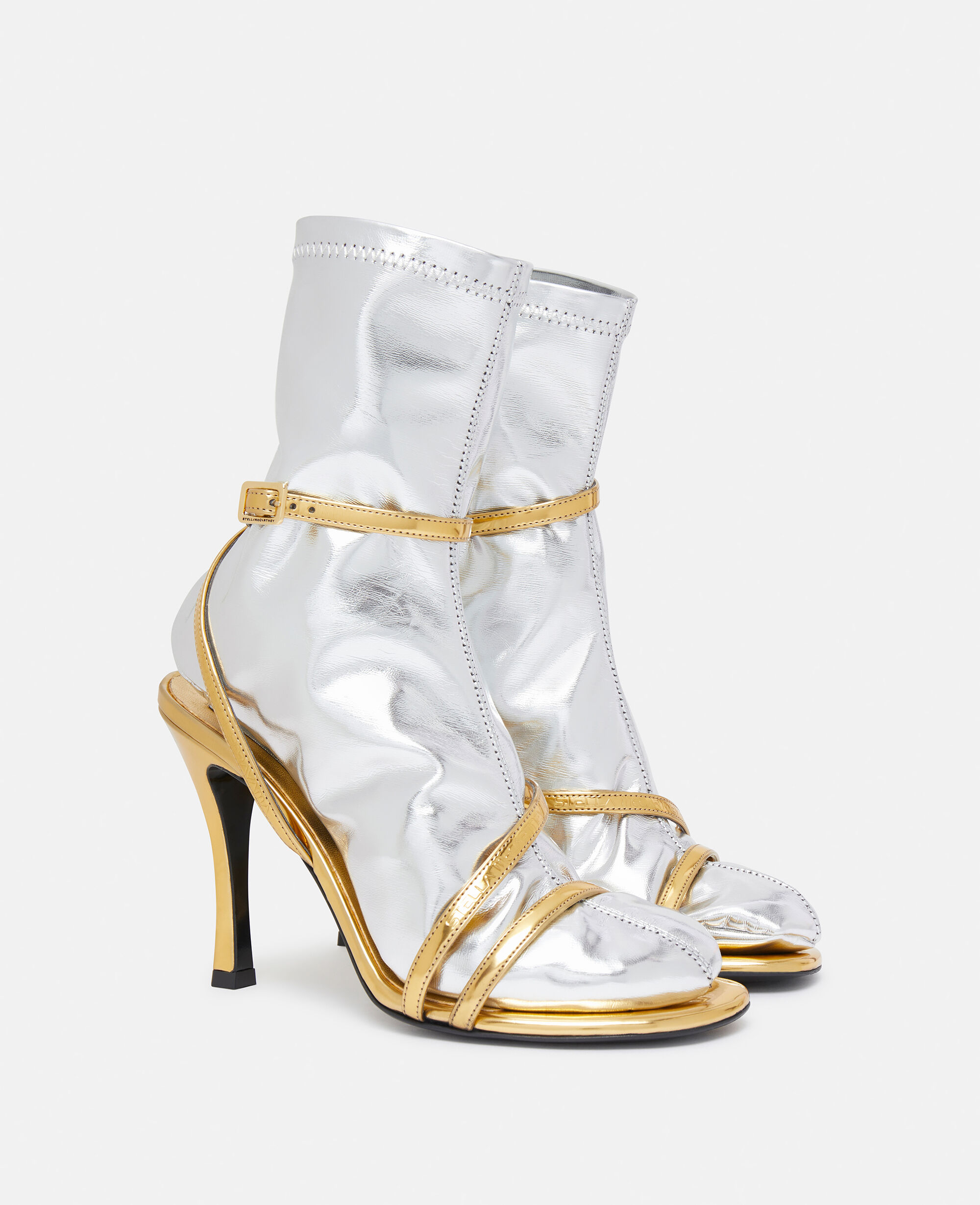 Stivali Donna Ankle Boot Sopra il Ginocchio con Tacco Stella