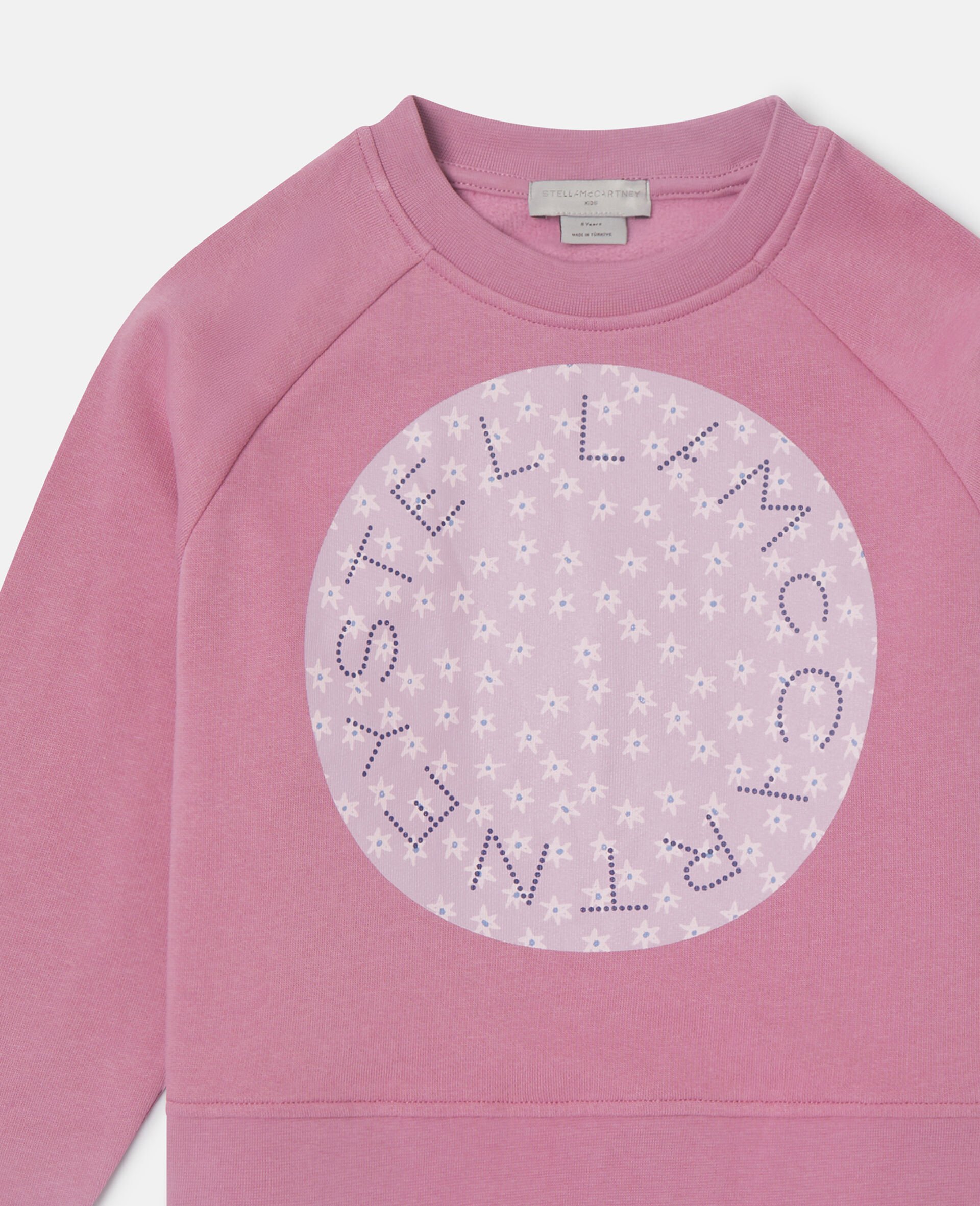 Logo Graphic Crewneck Sweatshirt-Pink-medium Logo Graphic Crewneck Sweatshirt-Pink-medium